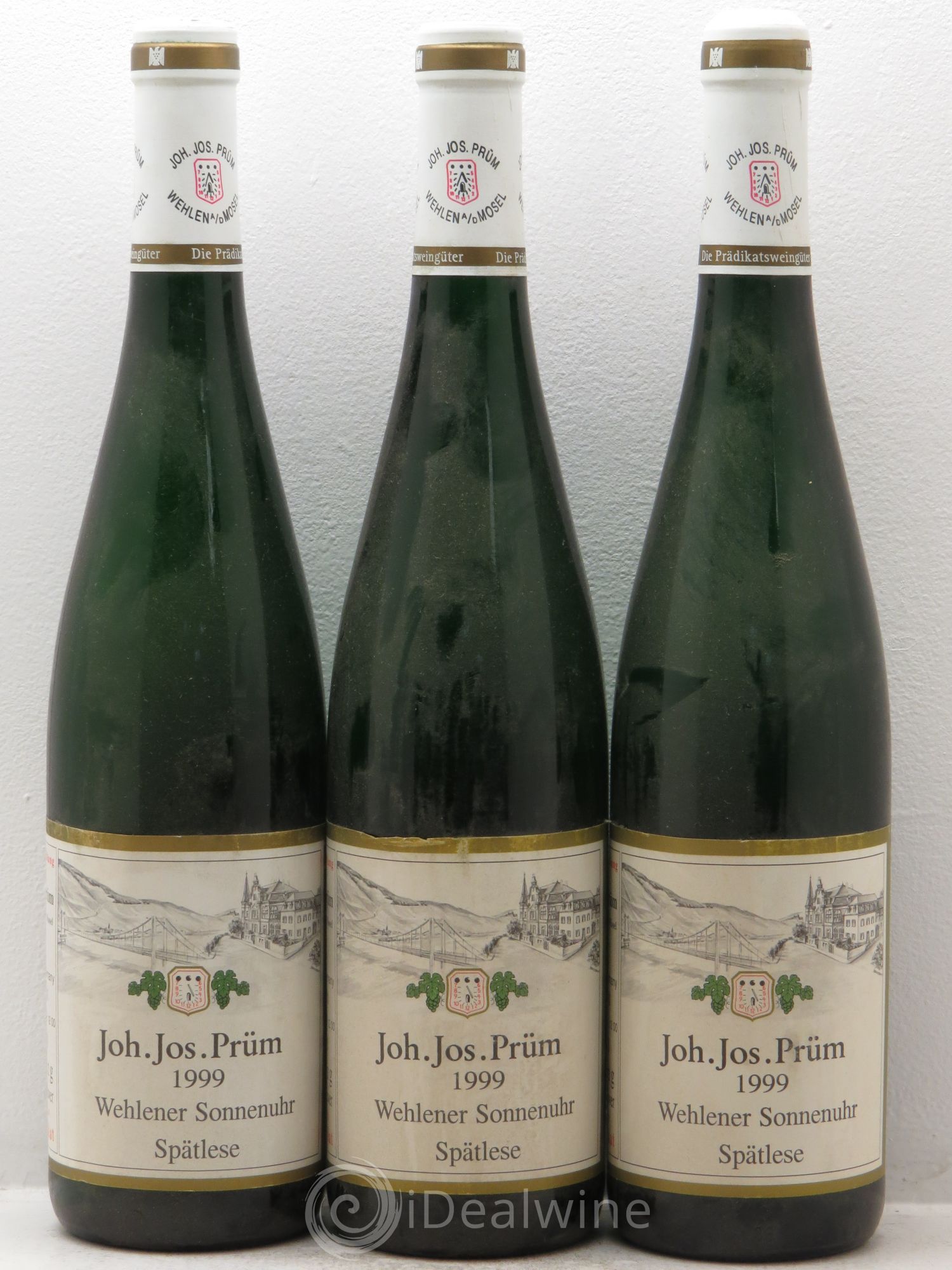 Allemagne Mosel-Saar Riesling SPATLESE Joh. Jos. Prüm Wehlener Sonnenuhr 1999 - Posten von 3 Flaschen - 0