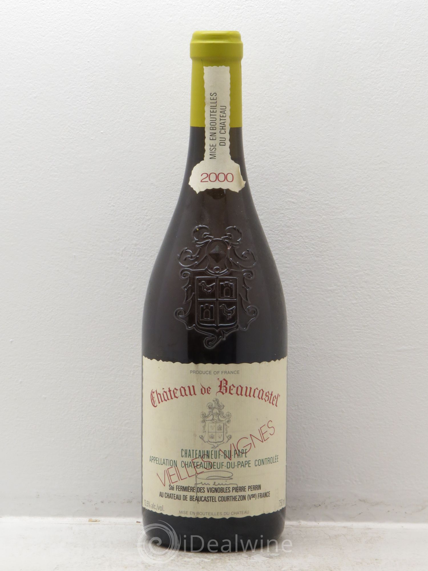 Châteauneuf-du-Pape Château de Beaucastel Vieilles vignes Roussanne Famille Perrin 2000 - Lot de 1 bouteille - 0