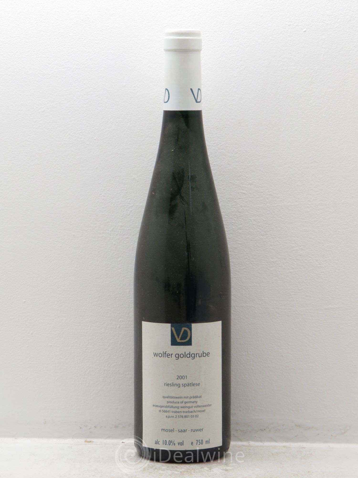 Allemagne Mosel-Saar Riesling Spätlese Vollenweider Wolfer Goldgrube 2001 - Posten von 1 Flasche - 0