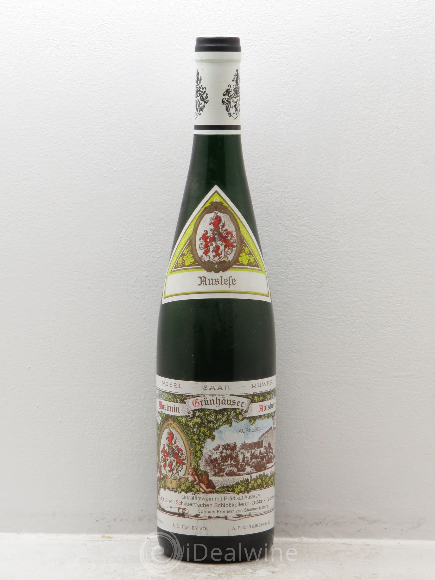 Allemagne Mosel-Saar Riesling Auslese Von Schubert Maximin Grünhäuser Abtsberg 2002 - Posten von 1 Flasche - 0