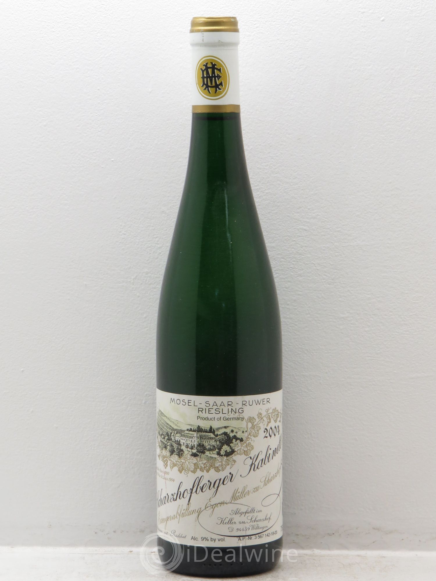 Allemagne Mosel-Saar Riesling Scharzhofberger E.Muller Kabinett 2004 - Posten von 1 Flasche - 0