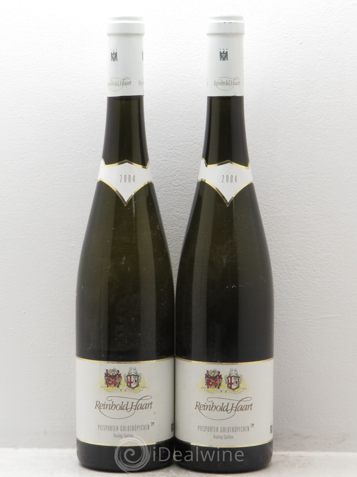 Allemagne Mosel-Saar Riesling SPATLESE Weingut Reinhold Haart Piesporter Goldtröpfchen 2004 - Posten von 2 Flaschen - 0