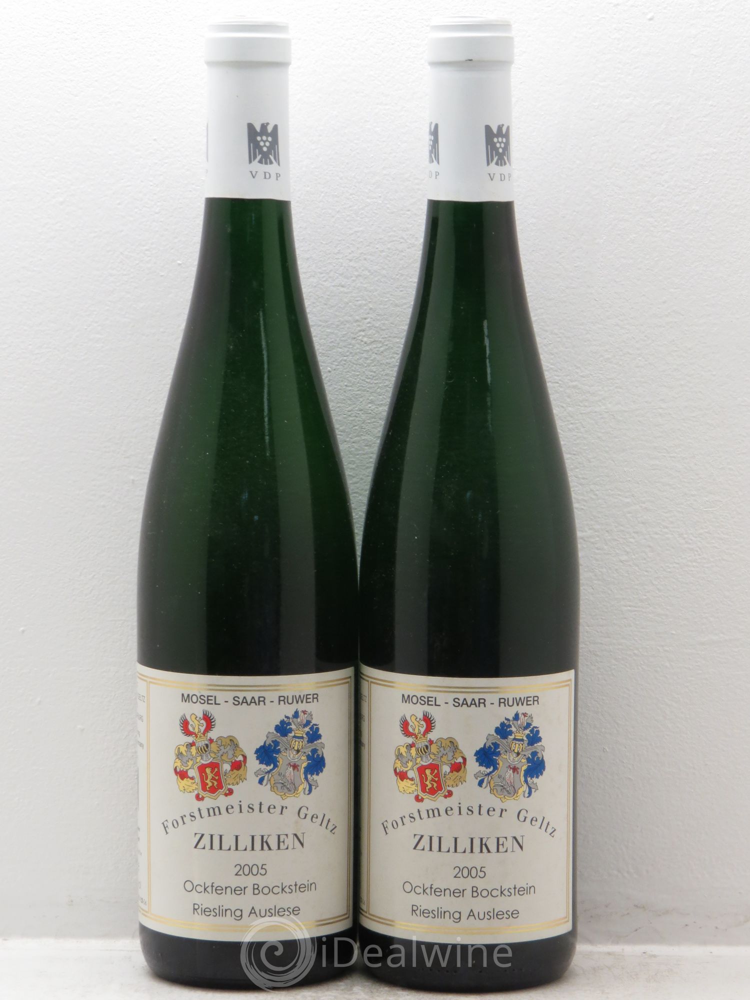 Allemagne Mosel-Saar Riesling Auslese Zilliken (Forstmeister Geltz) Ockfener Bockstein (sans prix de réserve) 2005 - Posten von 2 Flaschen - 0