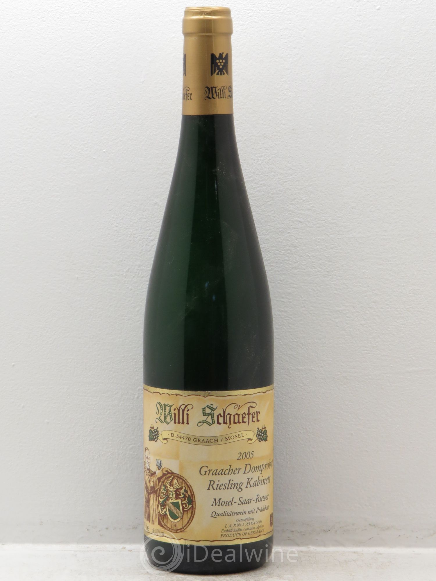 Allemagne Mosel-Saar Riesling kabinett W.Schäfer Graacher DOMPROBST 2005 - Posten von 1 Flasche - 0
