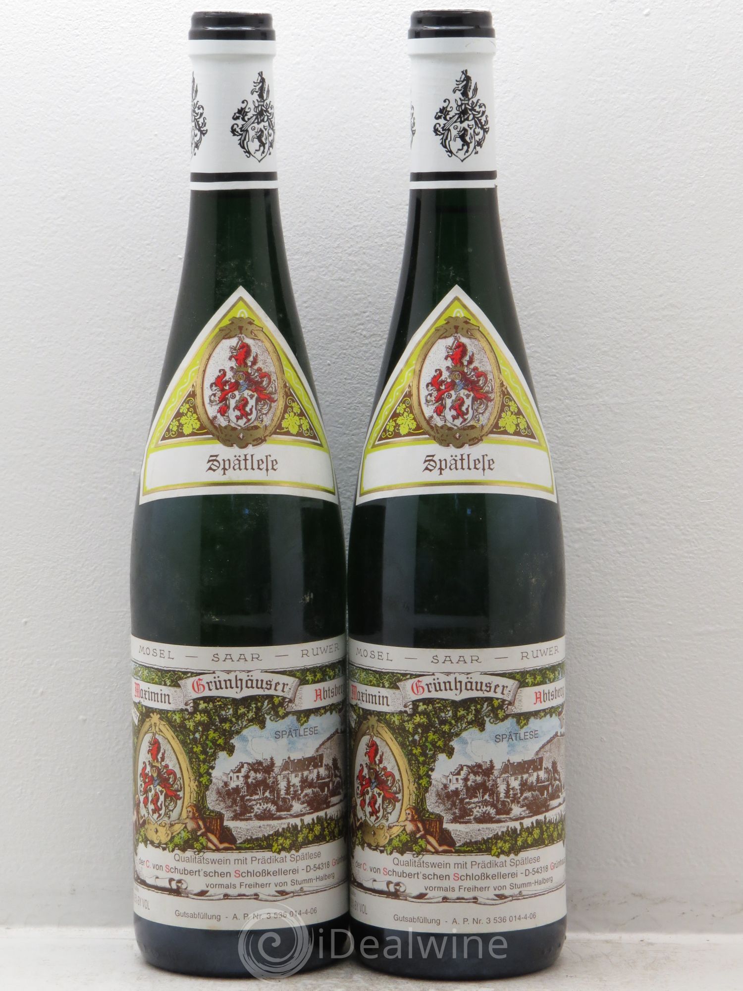 Allemagne Mosel-Saar Riesling Spätlese Von Schubert Maximin Grünhäuser Abtsberg 2005 - Posten von 2 Flaschen - 0