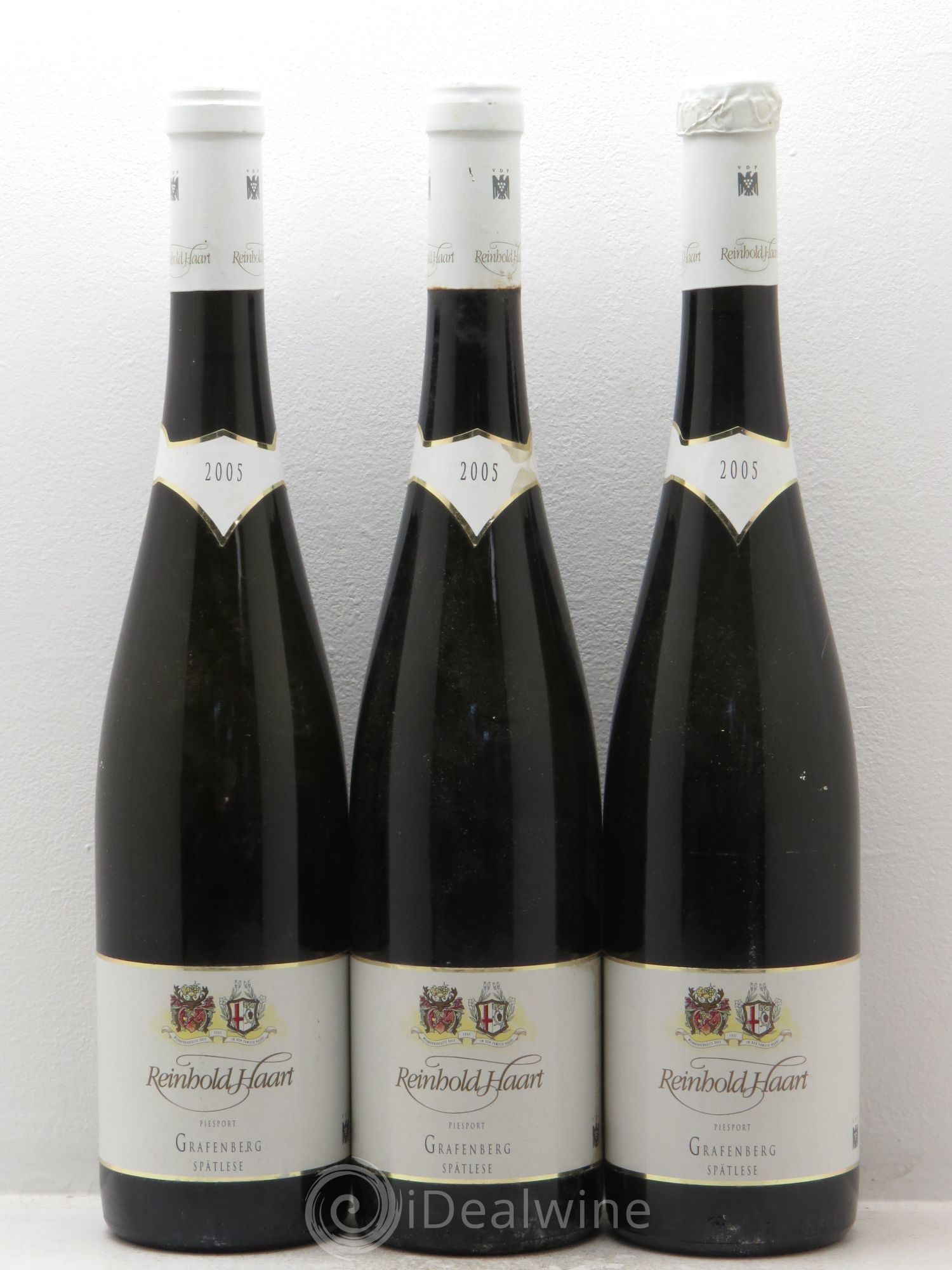 Allemagne Mosel-Saar Riesling Spätlese Weingut Reinhold Haart Piesporter Gräfenberg 2005 - Posten von 3 Flaschen - 0