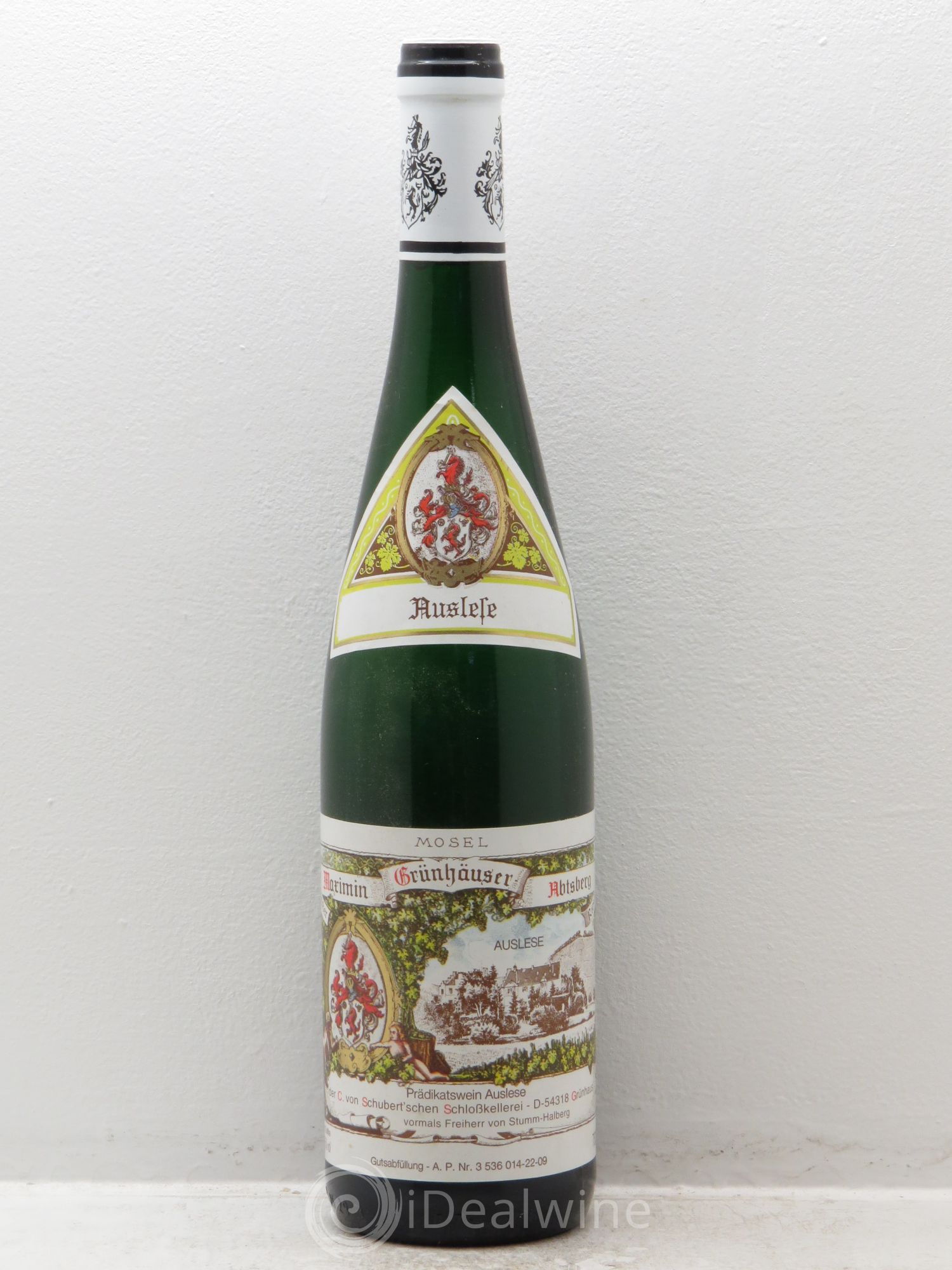Allemagne Mosel-Saar Riesling Auslese Von Schubert Maximin Grünhäuser Abtsberg 2008 - Posten von 1 Flasche - 0