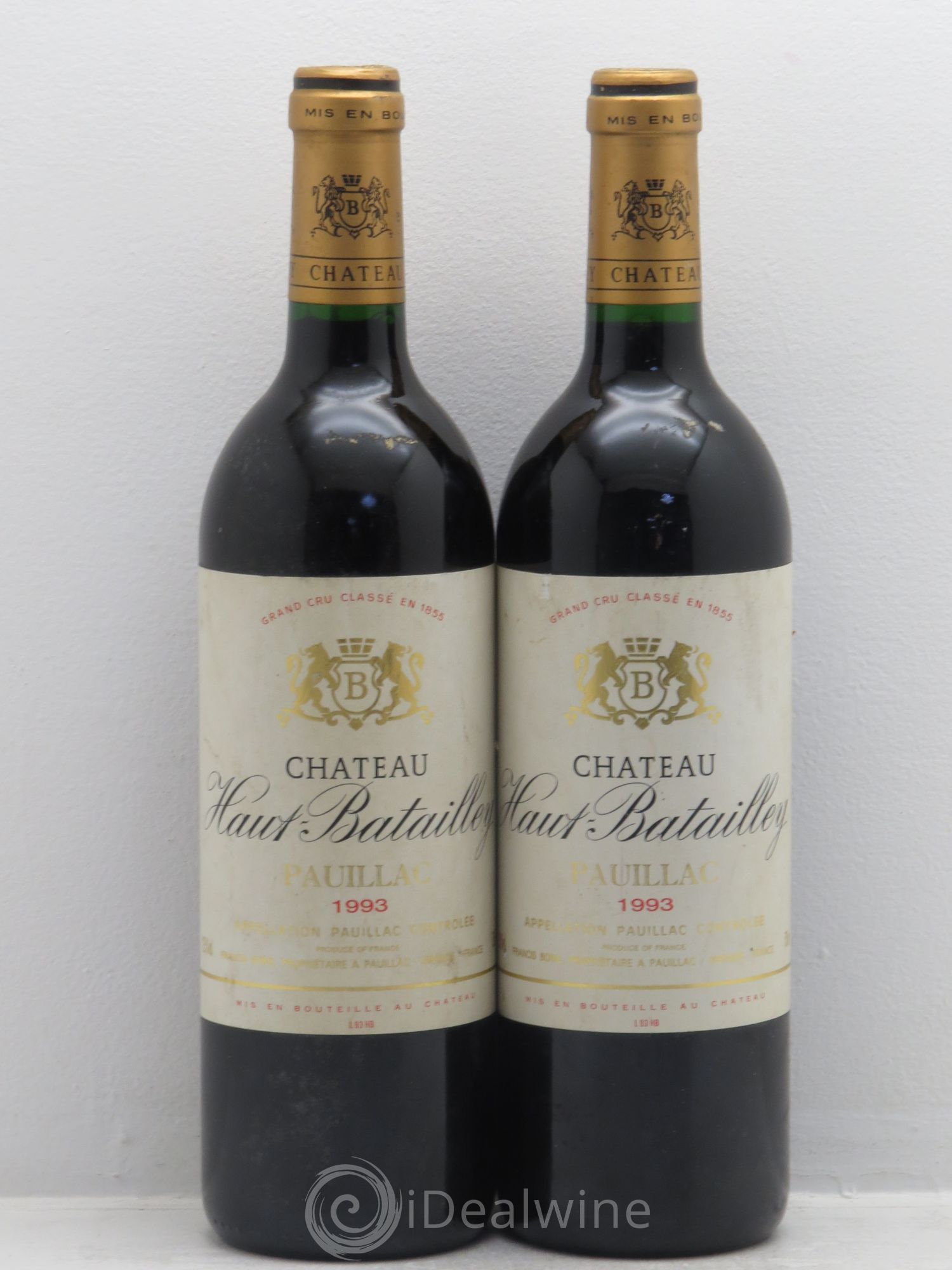 Château Haut Batailley 5ème Grand Cru Classé 1993 - Lot de 2 bouteilles - 0