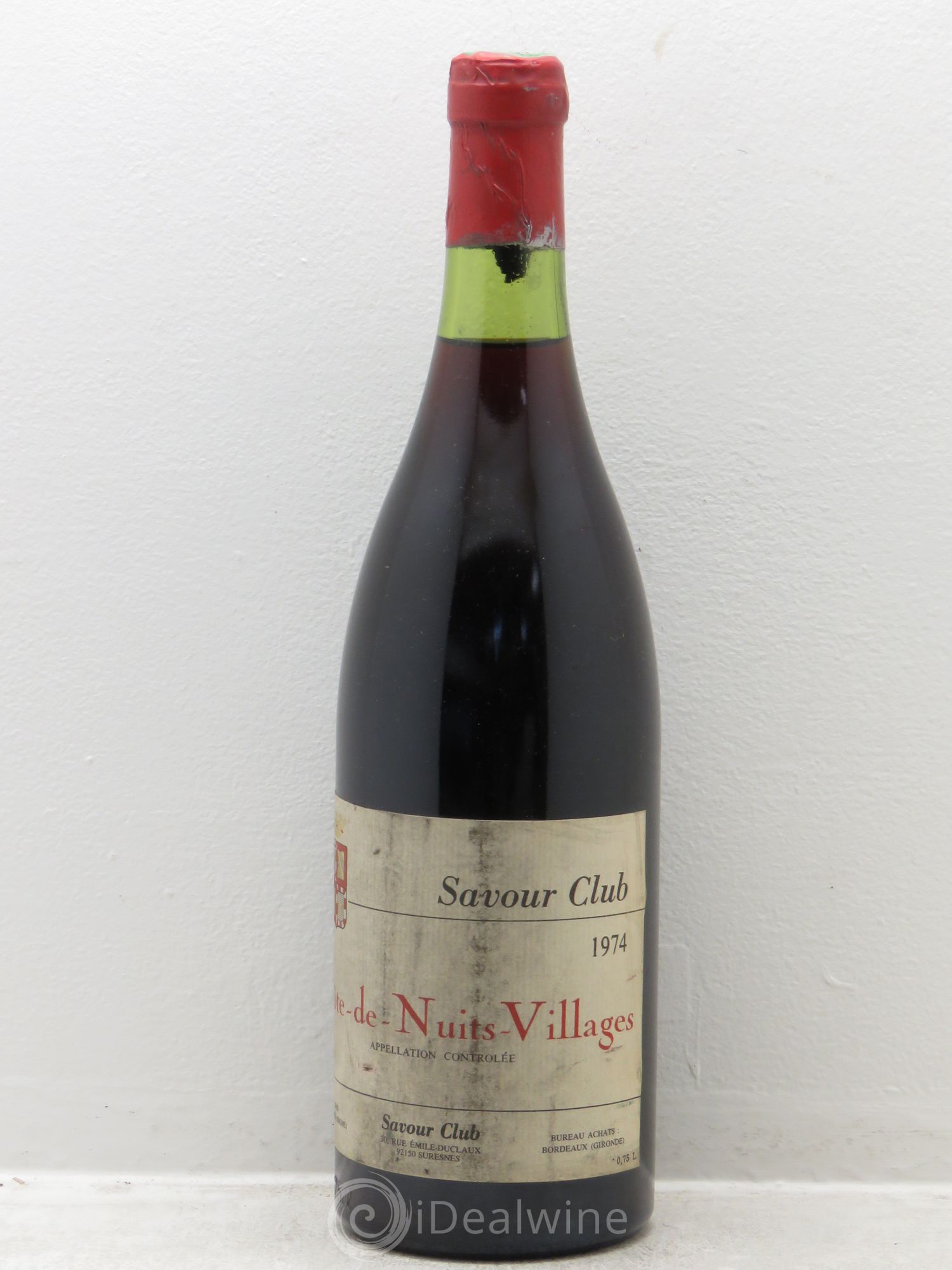 Côte de Nuits-Villages Savour Club (sans prix de réserve) 1974 - Posten von 1 Flasche - 0