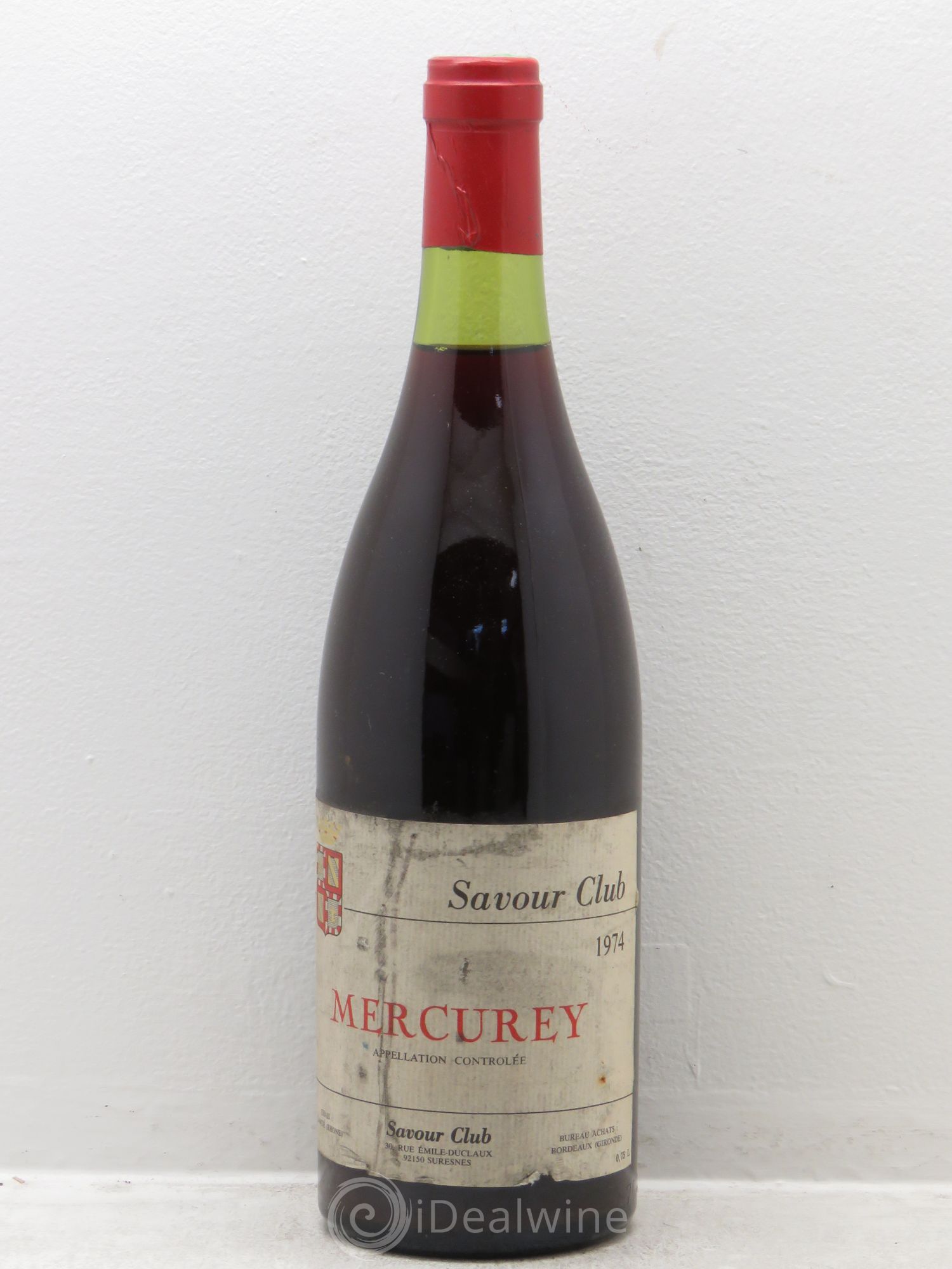 Mercurey Savour Club (sans prix de réserve) 1974 - Posten von 1 Flasche - 0