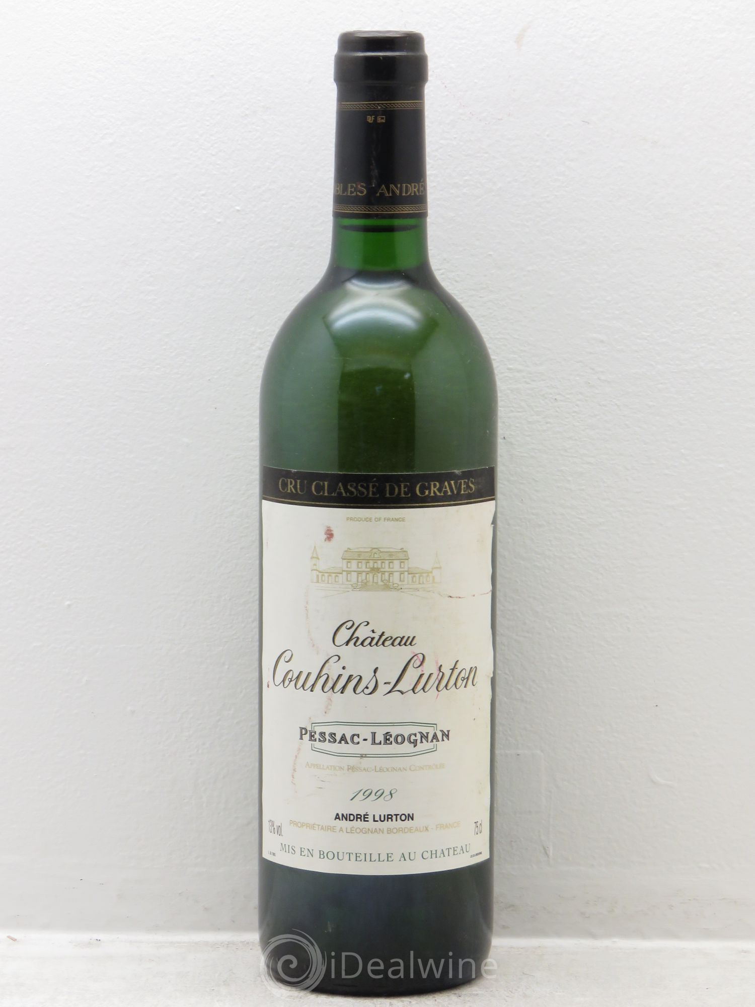 Château Couhins-Lurton Cru Classé de Graves (sans prix de réserve) 1998 - Lot de 1 bouteille - 0