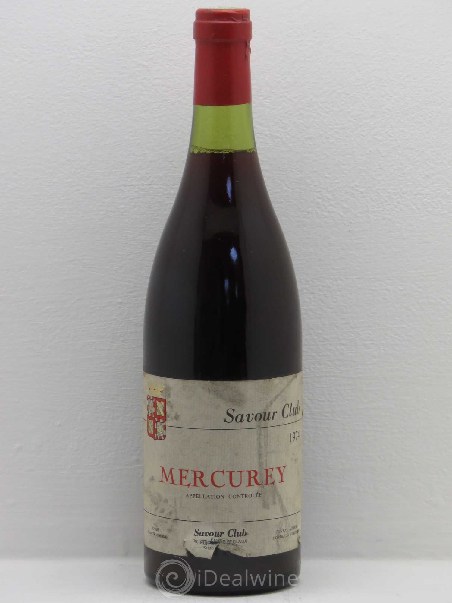 Mercurey Savour Club 1974 - Lot de 1 bouteille - 0