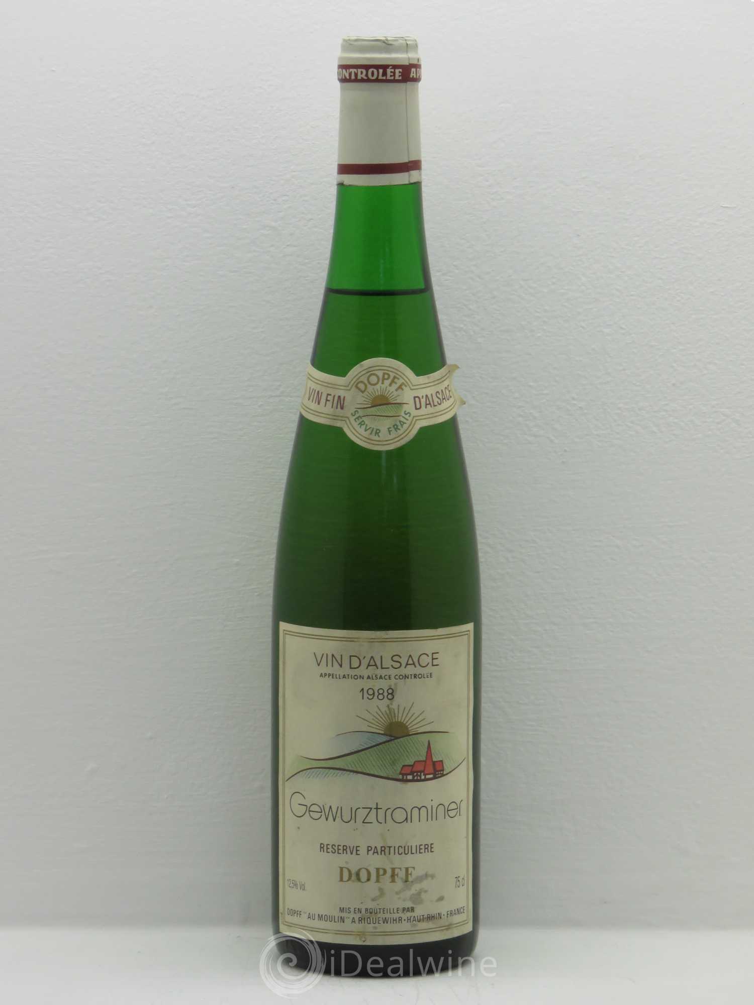 Gewurztraminer Réserve Particulière - Domaine Dopff (sans prix de réserve) 1988 - Posten von 1 Flasche - 0