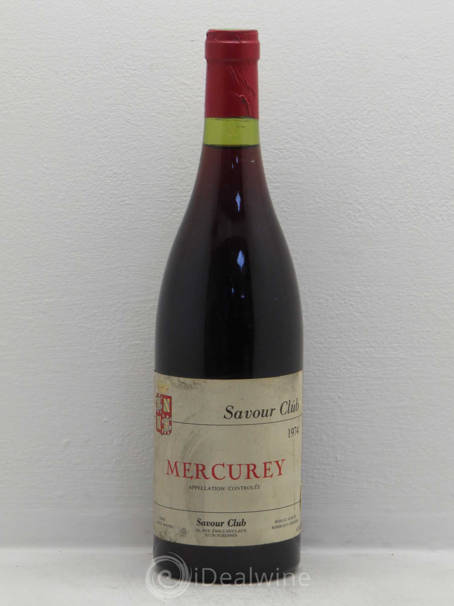 Mercurey 1974 - Lot de 1 bouteille - 0