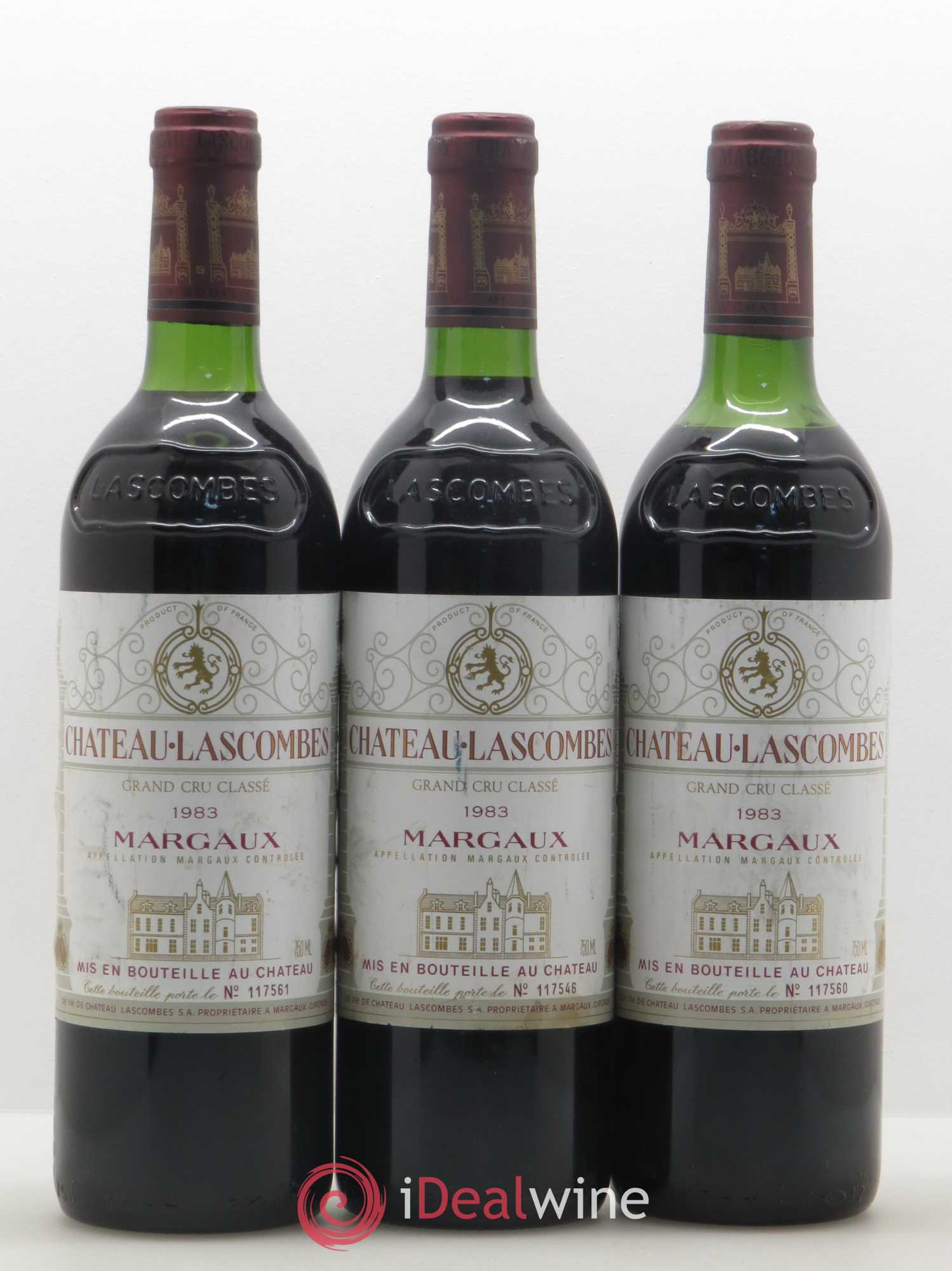 Château Lascombes 2ème Grand Cru Classé 1983 - Lot de 5 bouteilles - 1