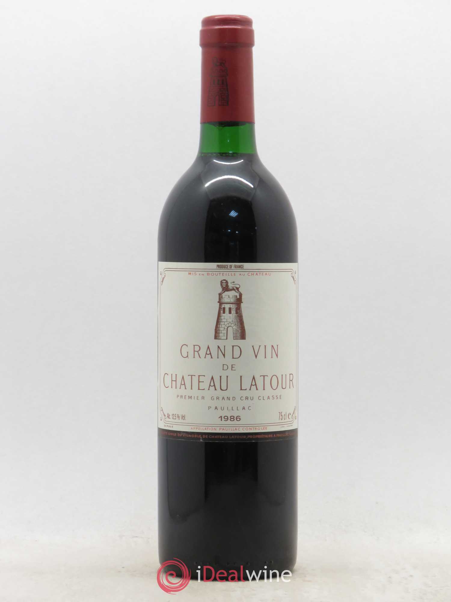 Château Latour 1er Grand Cru Classé 1986 - Lot de 1 bouteille - 0