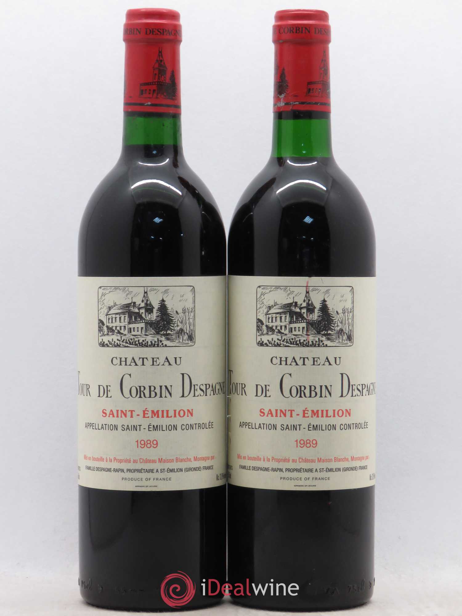 Saint-Émilion Château Tour de Corbin Despagne (sans prix de réserve) 1989 - Posten von 2 Flaschen - 0