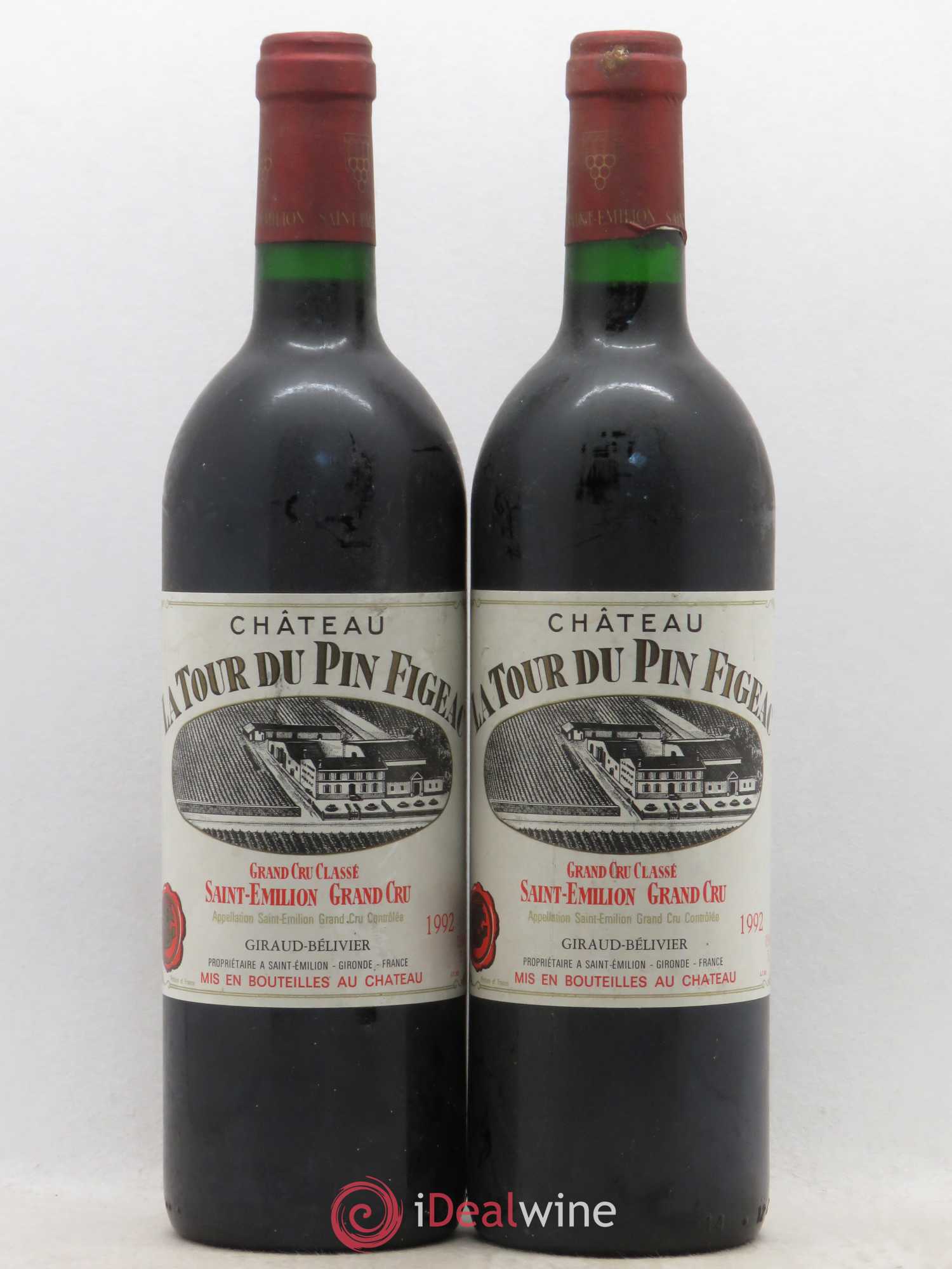 Château la Tour du Pin Figeac (sans prix de réserve) 1992 - Lot de 2 bouteilles - 0