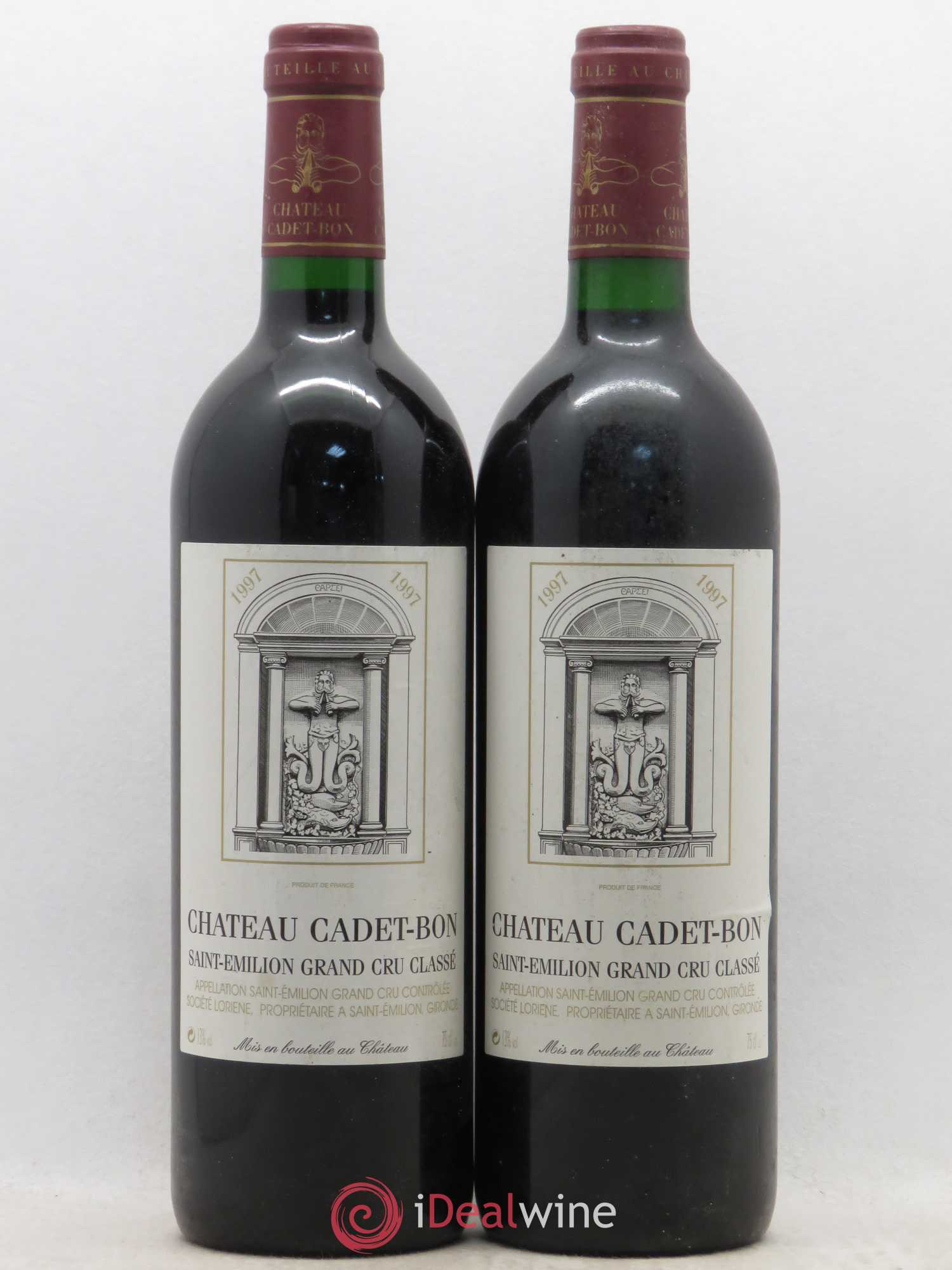 Château Cadet Bon Grand Cru Classé (sans prix de réserve) 1997 - Lot de 2 bouteilles - 0