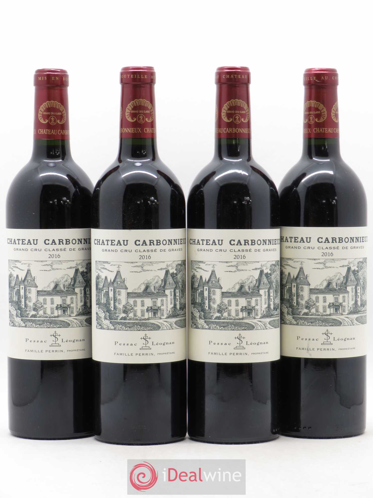 Château Carbonnieux Cru Classé de Graves 2016 - Lot de 4 bouteilles - 0