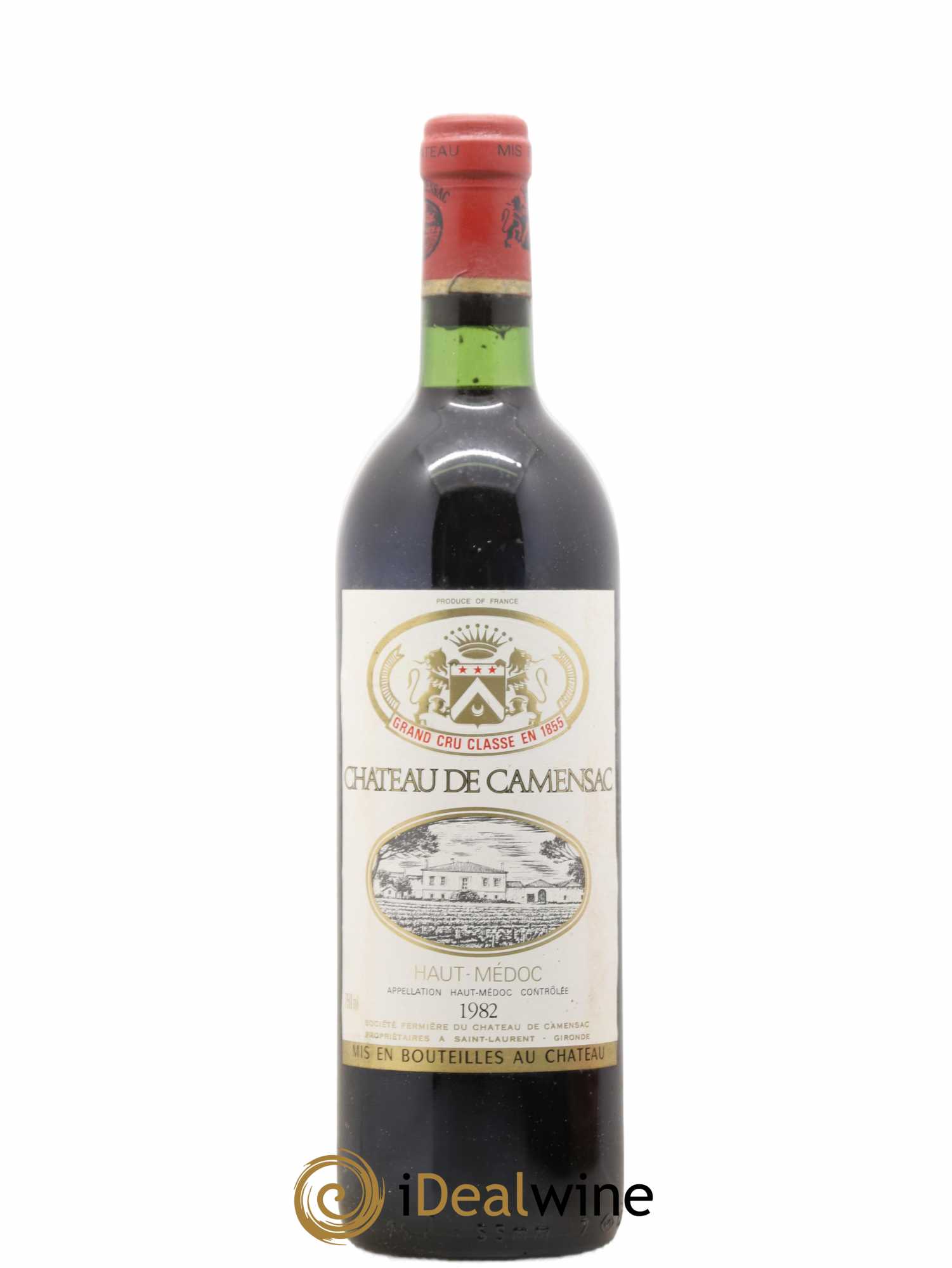 Château Camensac 5ème Grand Cru Classé 1982 - Lot de 1 bouteille - 0