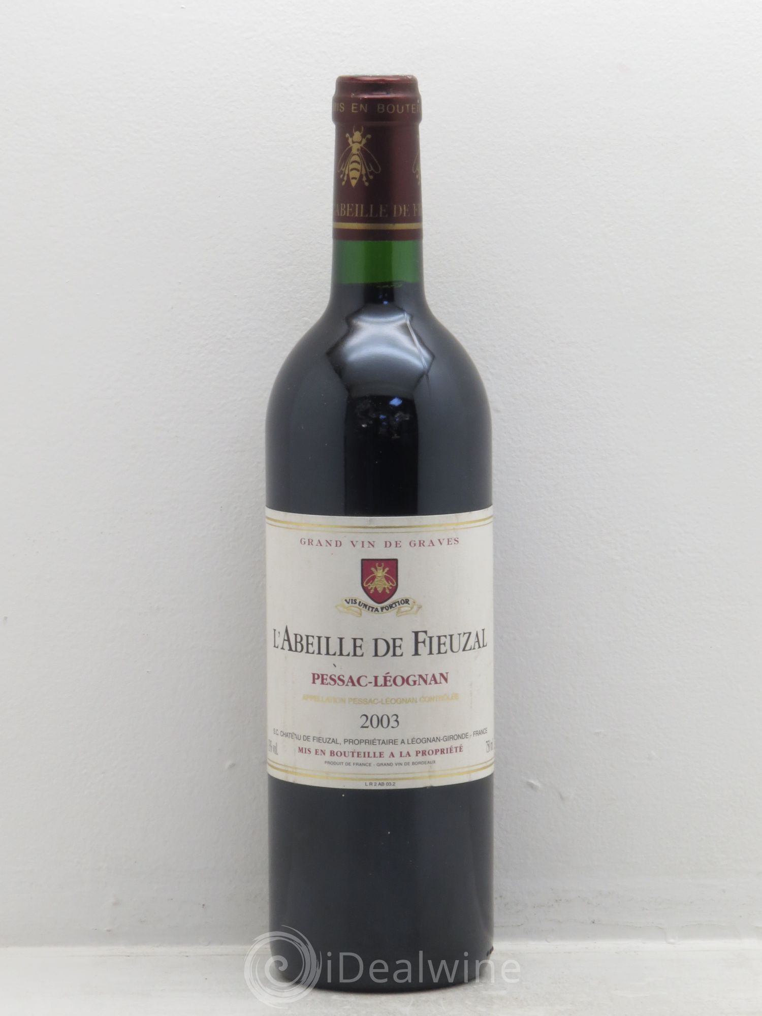 Abeille de Fieuzal 2003 - Lot de 1 bouteille - 0