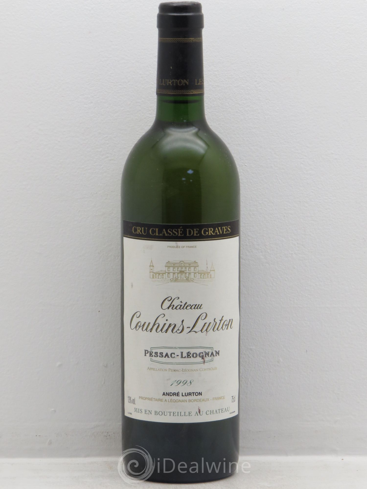 Château Couhins-Lurton Cru Classé de Graves (sans prix de réserve) 1998 - Lot de 1 bouteille - 0