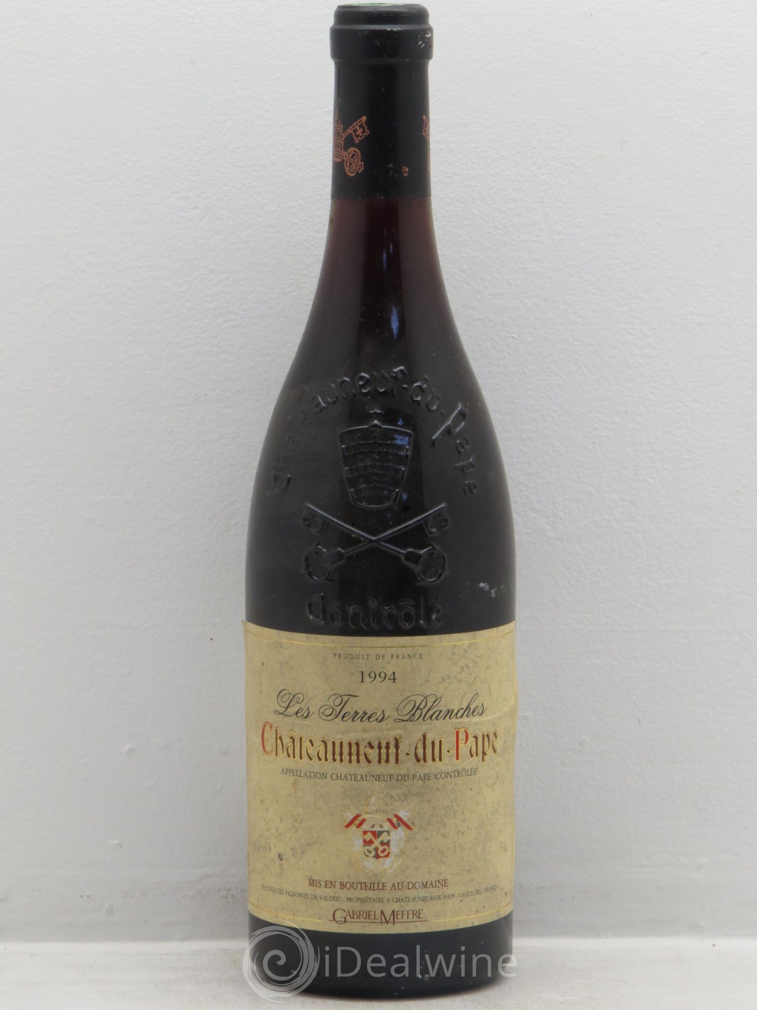 Châteauneuf-du-Pape Terres Blanches - Domaine Meffre (sans prix de réserve) 1994 - Posten von 1 Flasche - 0