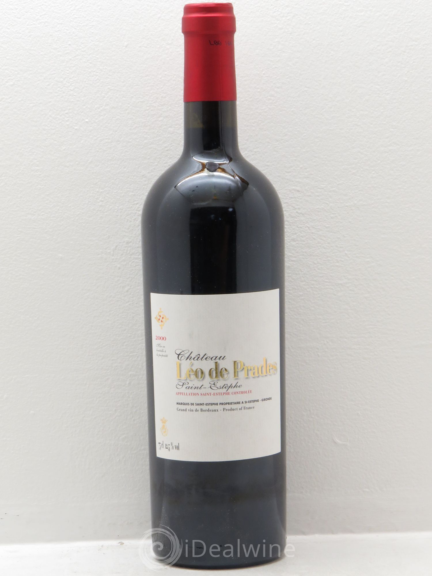 Saint-Estèphe Léo de Prades (sans prix de réserve) 2000 - Posten von 1 Flasche - 0