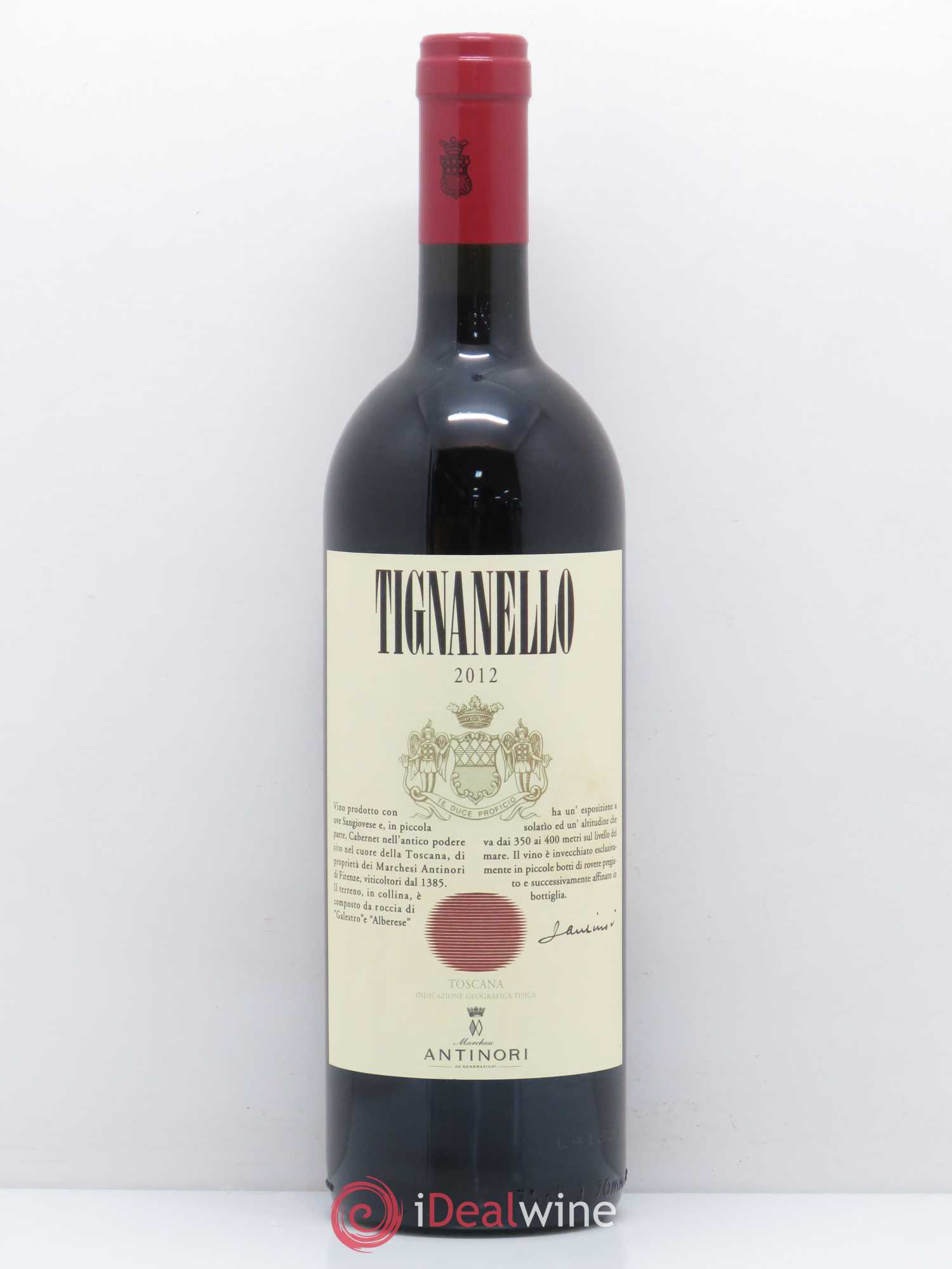 Toscana IGT Tignanello Tenuta Tignanello - Marchesi Antinori 2012 - Lot de 1 bouteille - 0