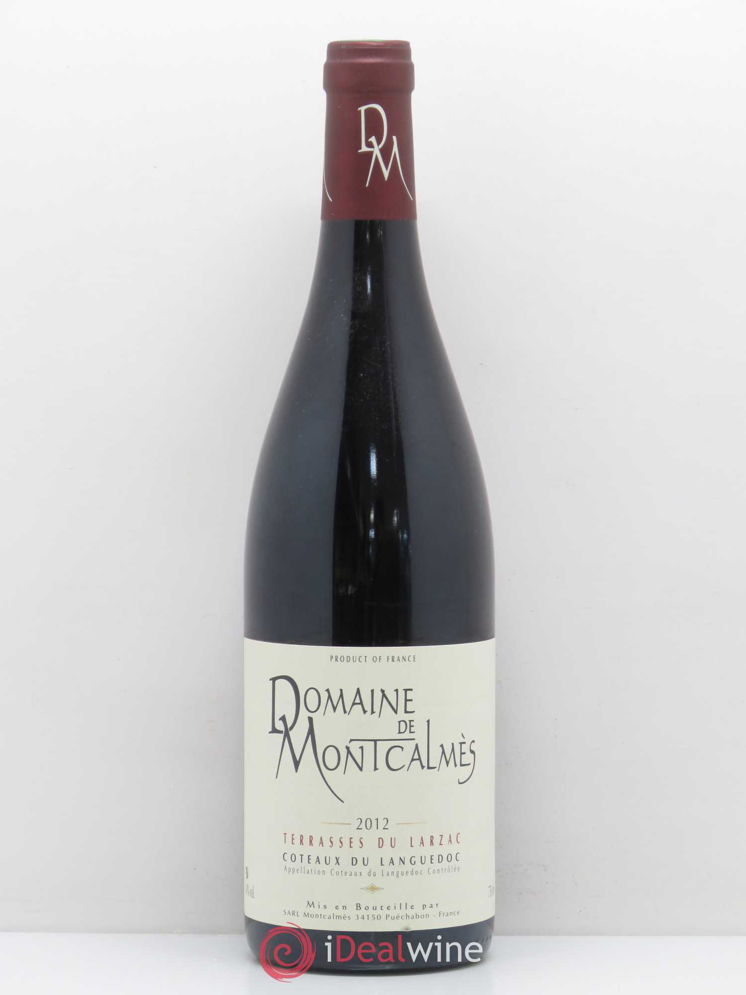 Terrasses du Larzac Domaine de Montcalmès Frédéric Pourtalié 2012 - Lot de 1 bouteille - 0
