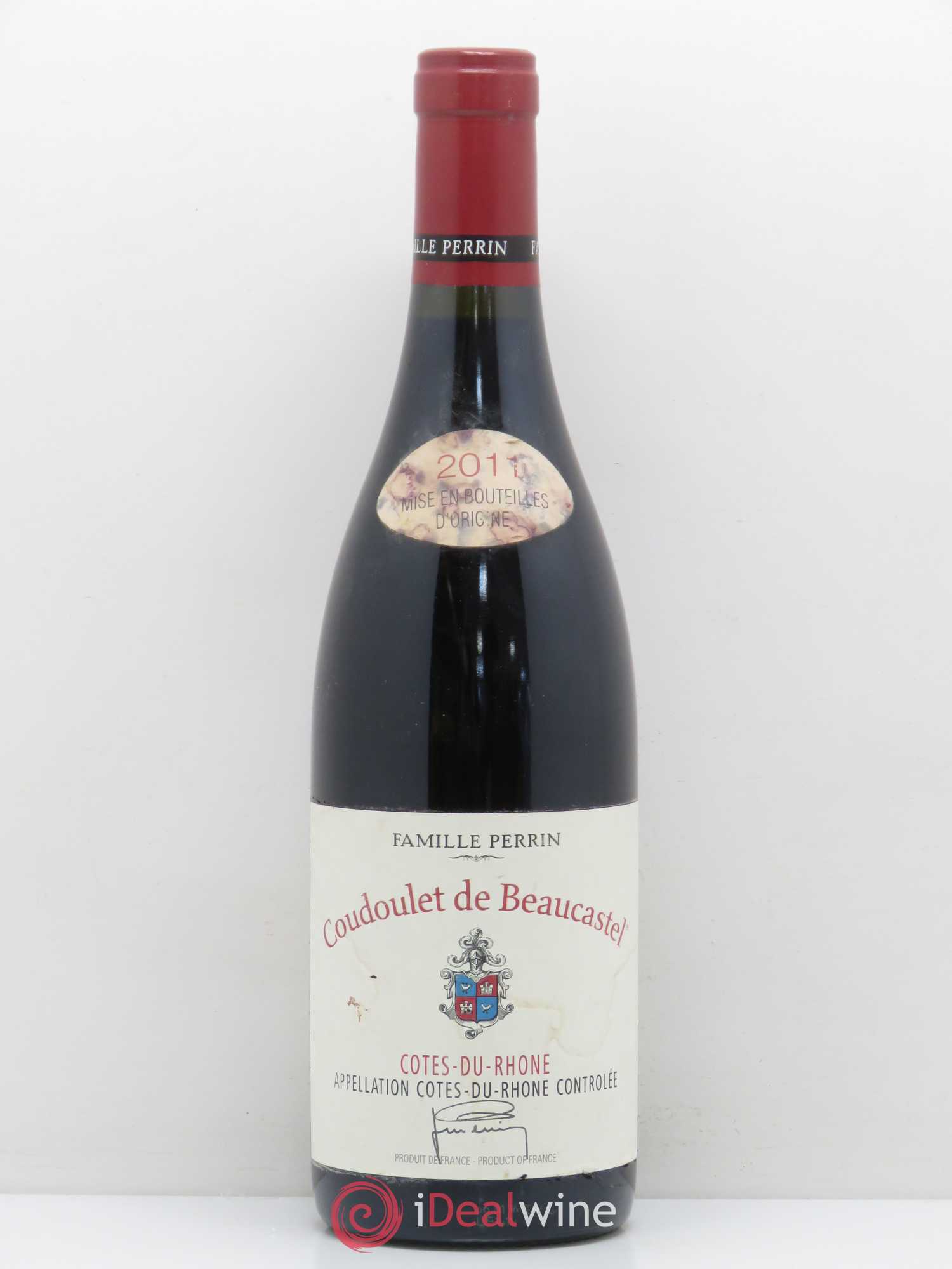 Côtes-du-Rhône Coudoulet de Beaucastel Famille Perrin 2011 - Lot de 1 bouteille - 0