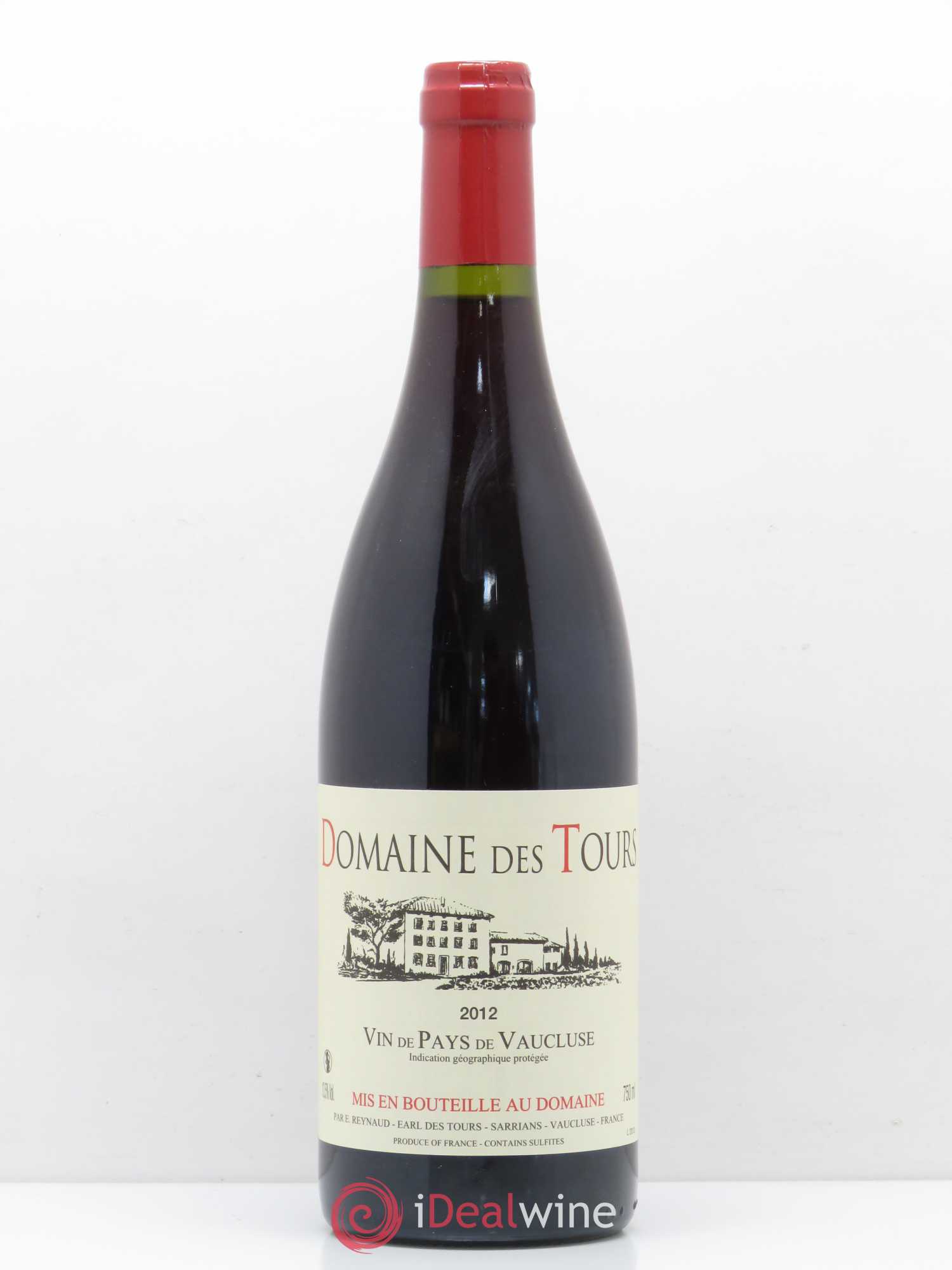 Vaucluse (Vin de Pays de Vaucluse) Domaine des Tours Emmanuel Reynaud 2012 - Lot de 1 bouteille - 0