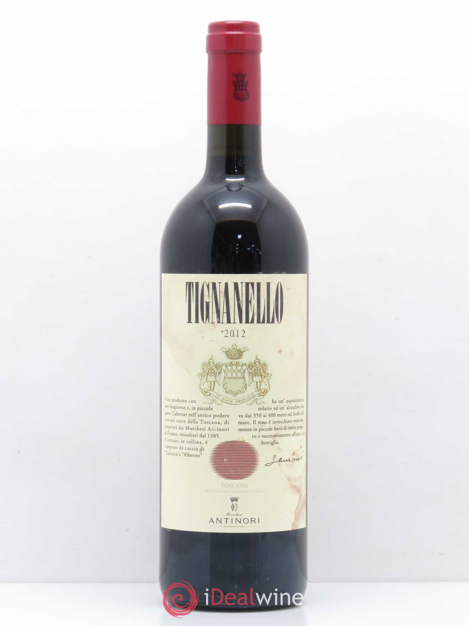 Toscana IGT Tignanello Tenuta Tignanello - Marchesi Antinori 2012 - Lot de 1 bouteille - 0