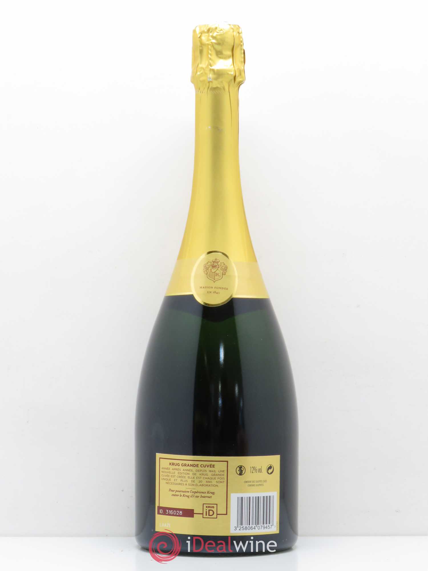Grande Cuvée Brut Krug 164ème édition - Posten von 1 Flasche - 1