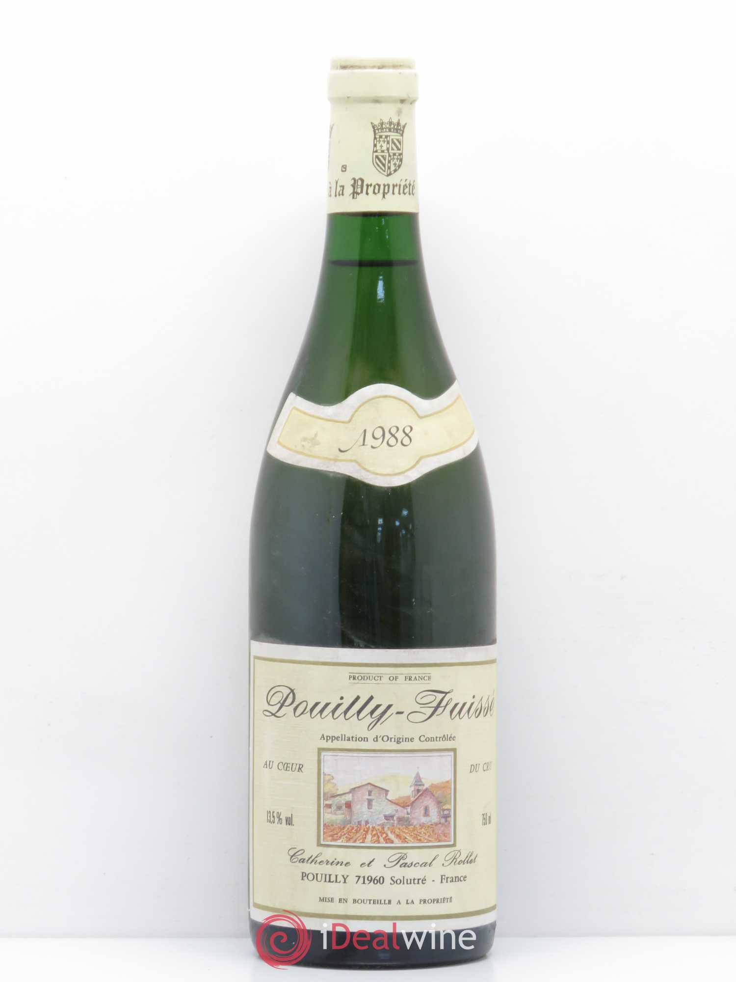 Pouilly-Fuissé Domaine Rollet (sans prix de réserve) 1988 - Posten von 1 Flasche - 0