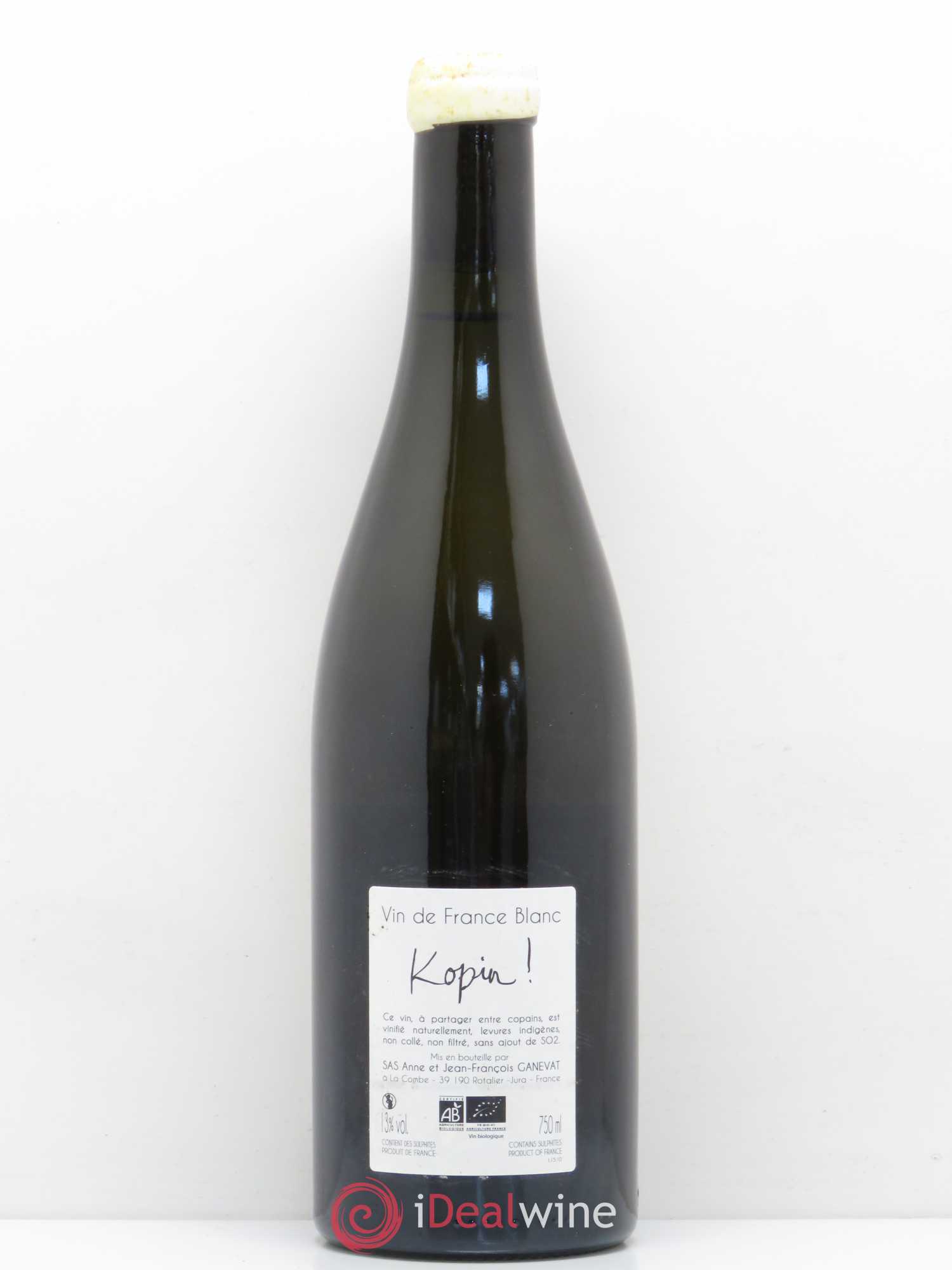 Vin de France Kopin Anne et Jean François Ganevat 2015 - Lot de 1 bouteille - 1