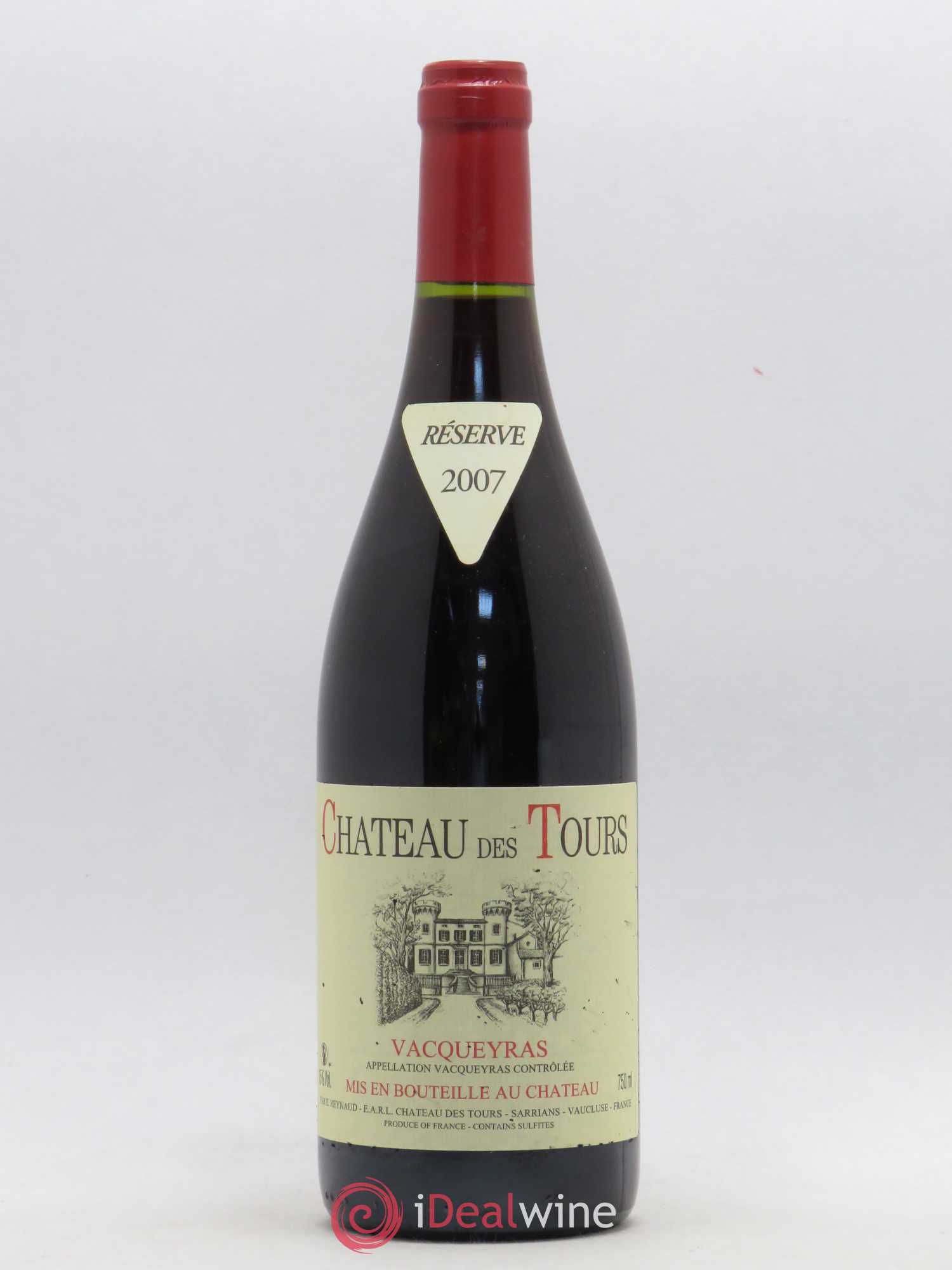 Vacqueyras Château des Tours Emmanuel Reynaud 2007 - Lot de 1 bouteille - 0