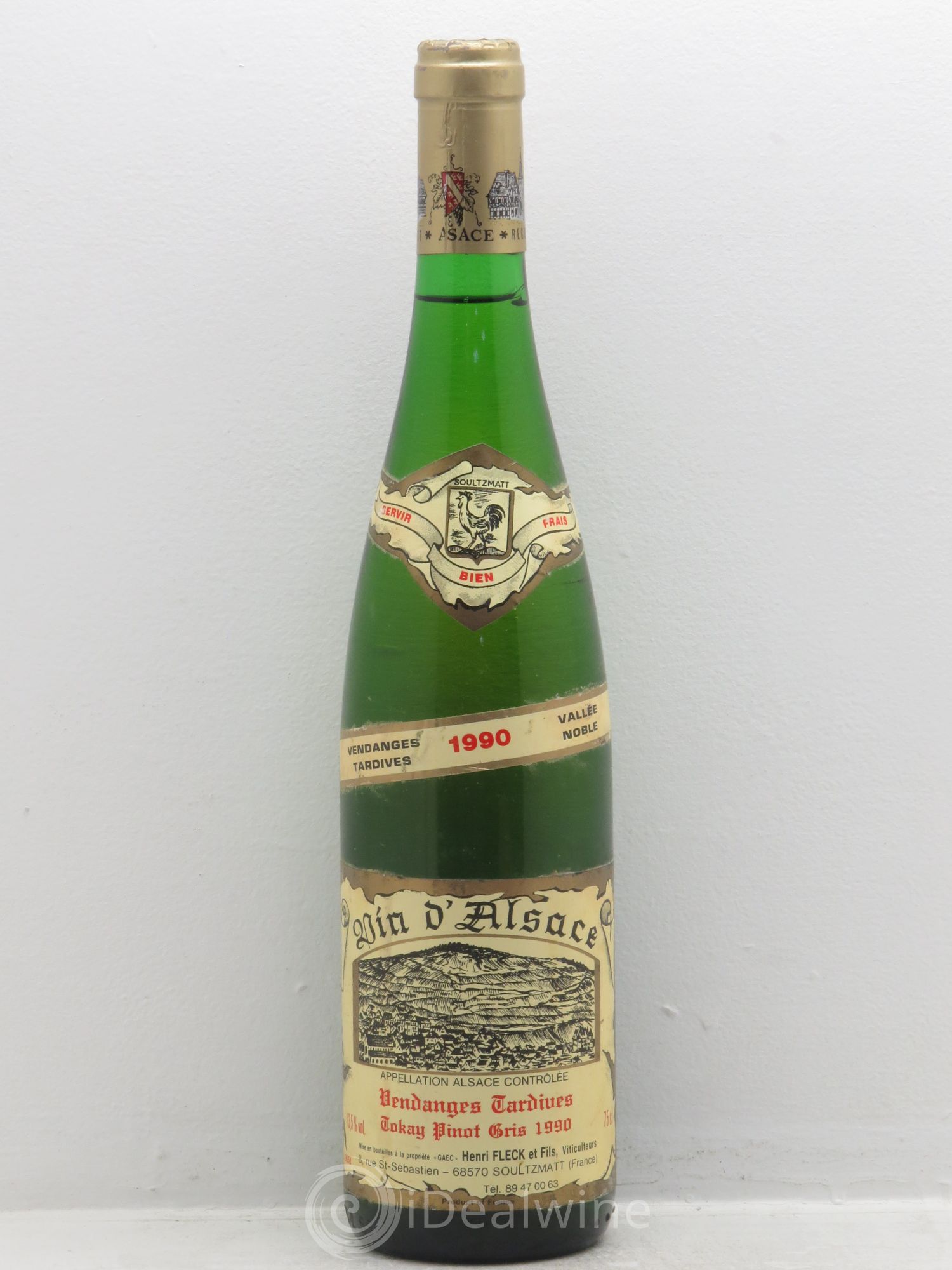 Pinot Gris (Tokay) Vendanges Tardives Henri Fleck 1990 - Lotto di 1 bottiglia - 0