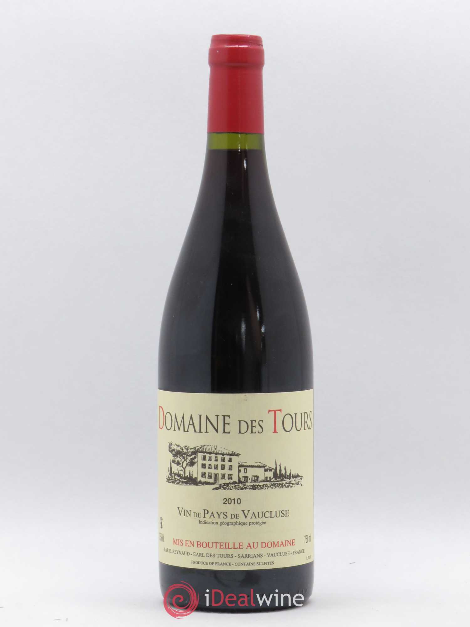Vaucluse (Vin de Pays de Vaucluse) Domaine des Tours Emmanuel Reynaud 2010 - Lot de 1 bouteille - 0
