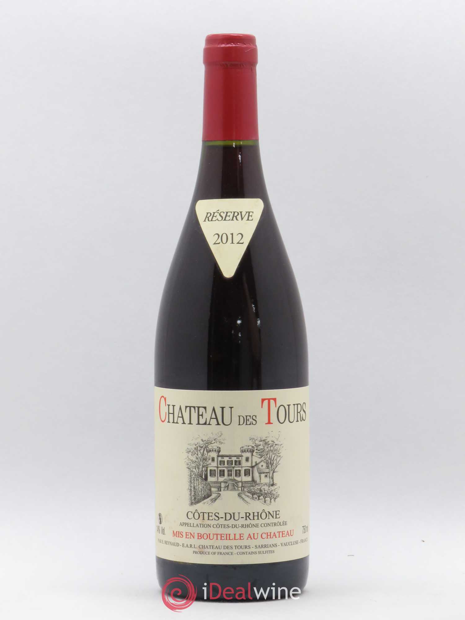 Côtes-du-Rhône Château des Tours Emmanuel Reynaud 2012 - Lot de 1 bouteille - 0