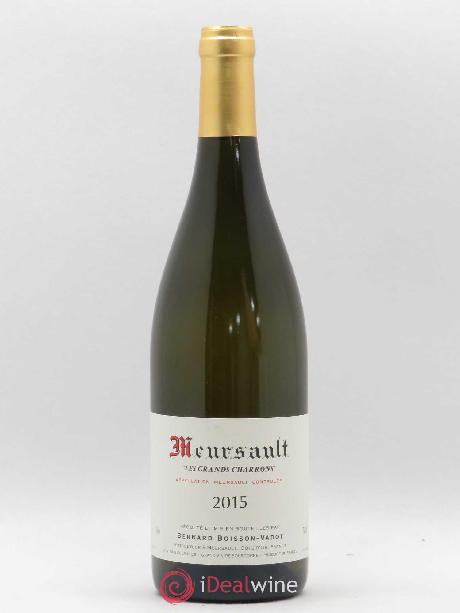 Meursault Les Grands Charrons Boisson-Vadot (Domaine) 2015 - Lot de 1 bouteille - 0