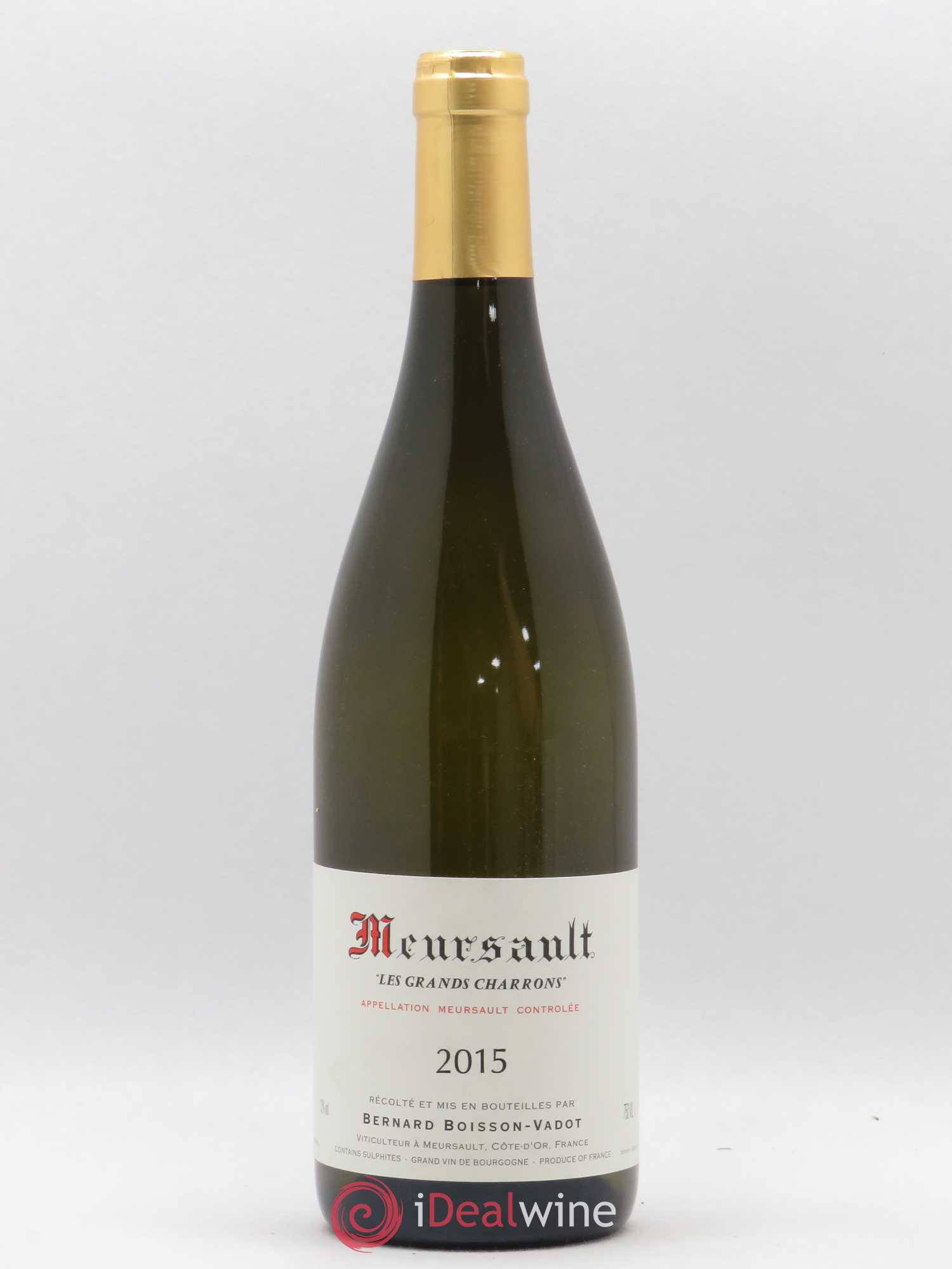 Meursault Les Grands Charrons Boisson-Vadot (Domaine) 2015 - Lot de 1 bouteille - 0