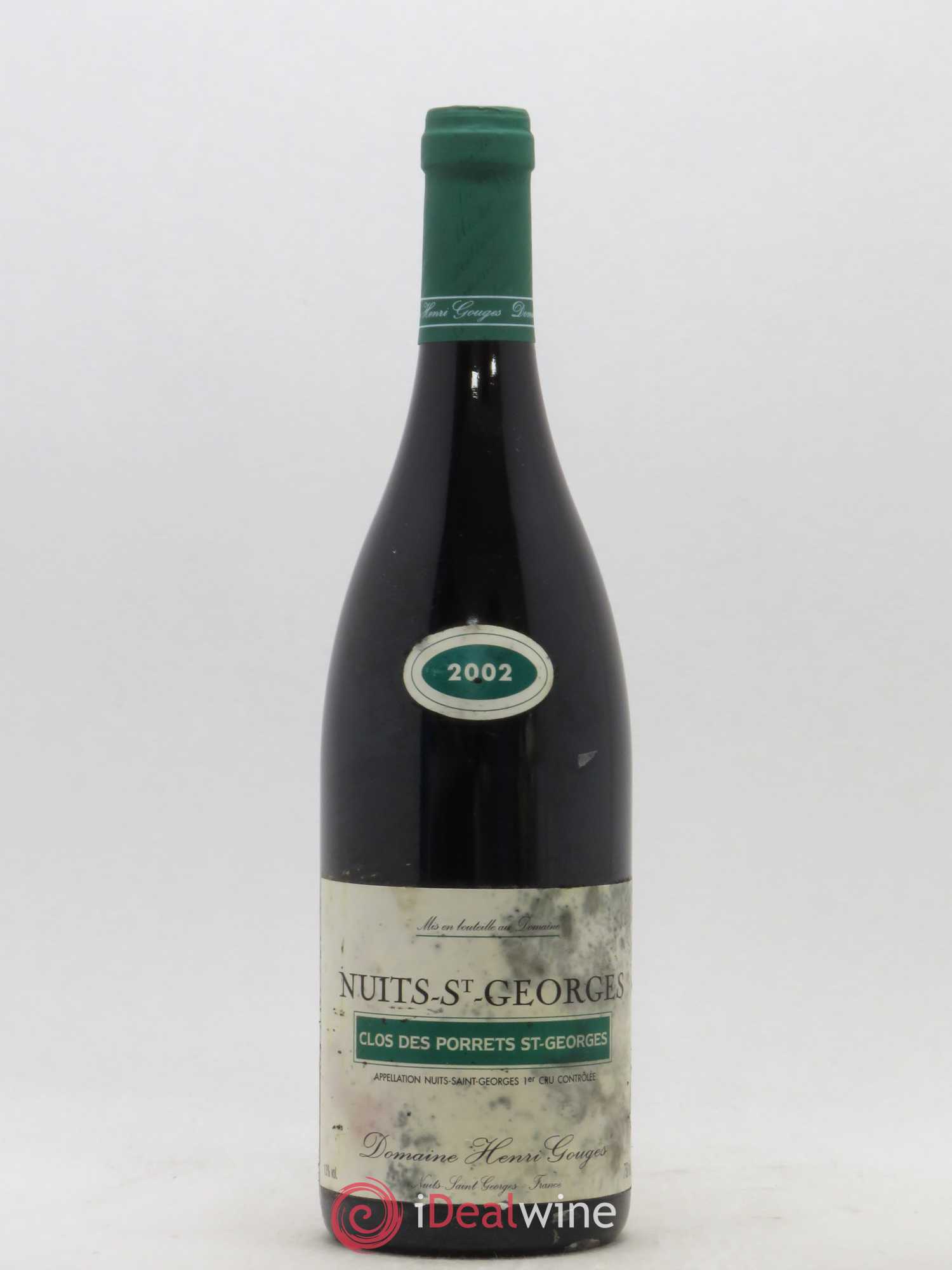 Nuits-Saint-Georges 1er Cru Clos des Porrets St Georges Henri Gouges 2002 - Lot de 1 bouteille - 0