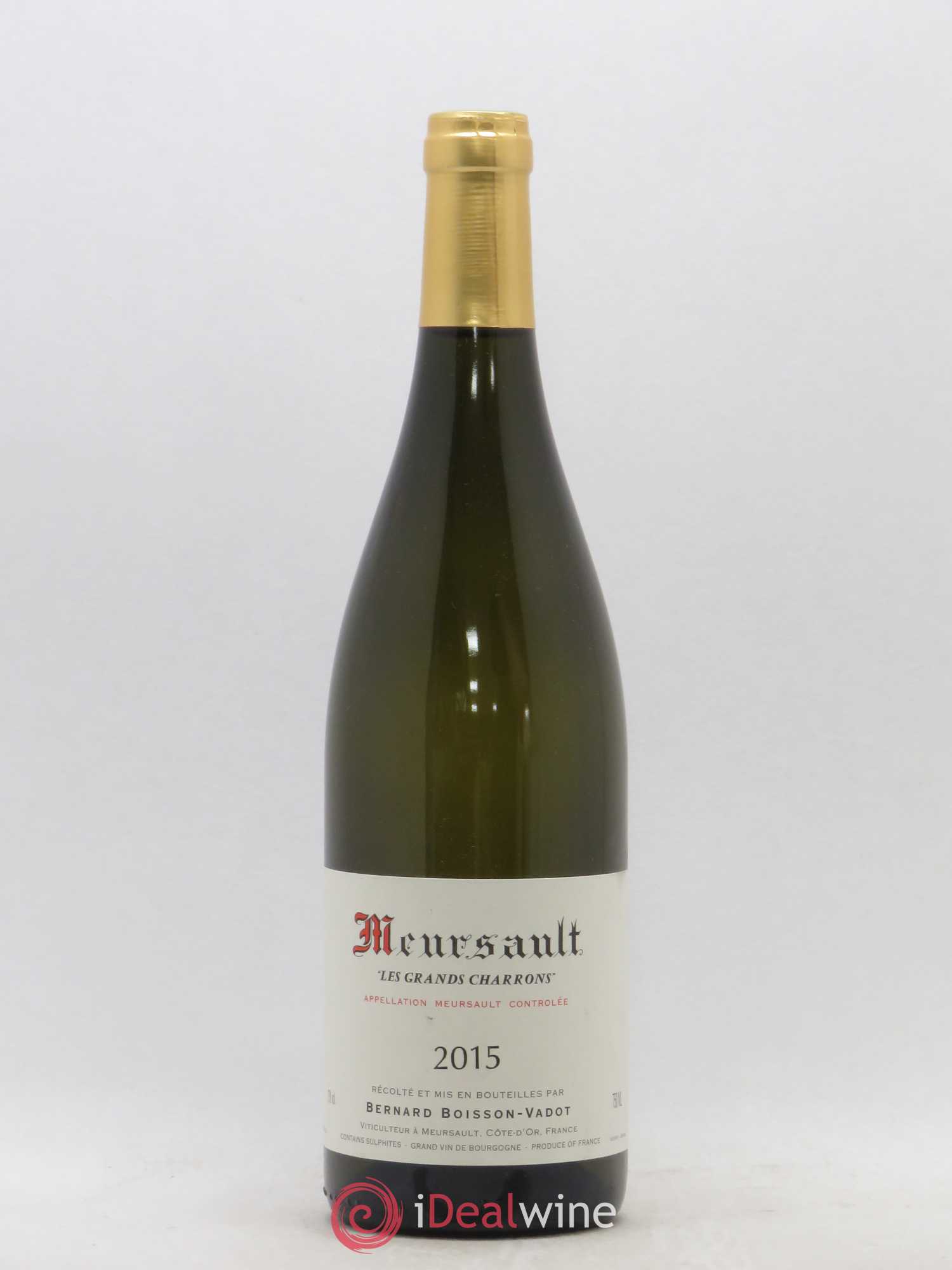 Meursault Les Grands Charrons Boisson-Vadot (Domaine) 2015 - Lot de 1 bouteille - 0