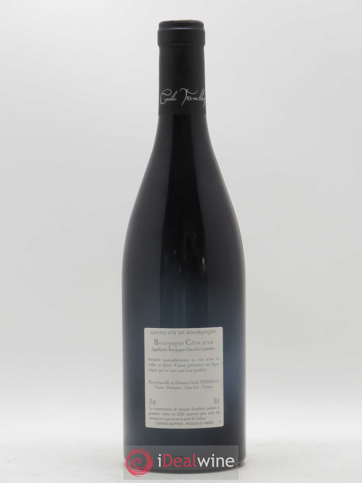 Bourgogne Côte-d'Or Cécile Tremblay 2017 - Lot de 1 bouteille - 1