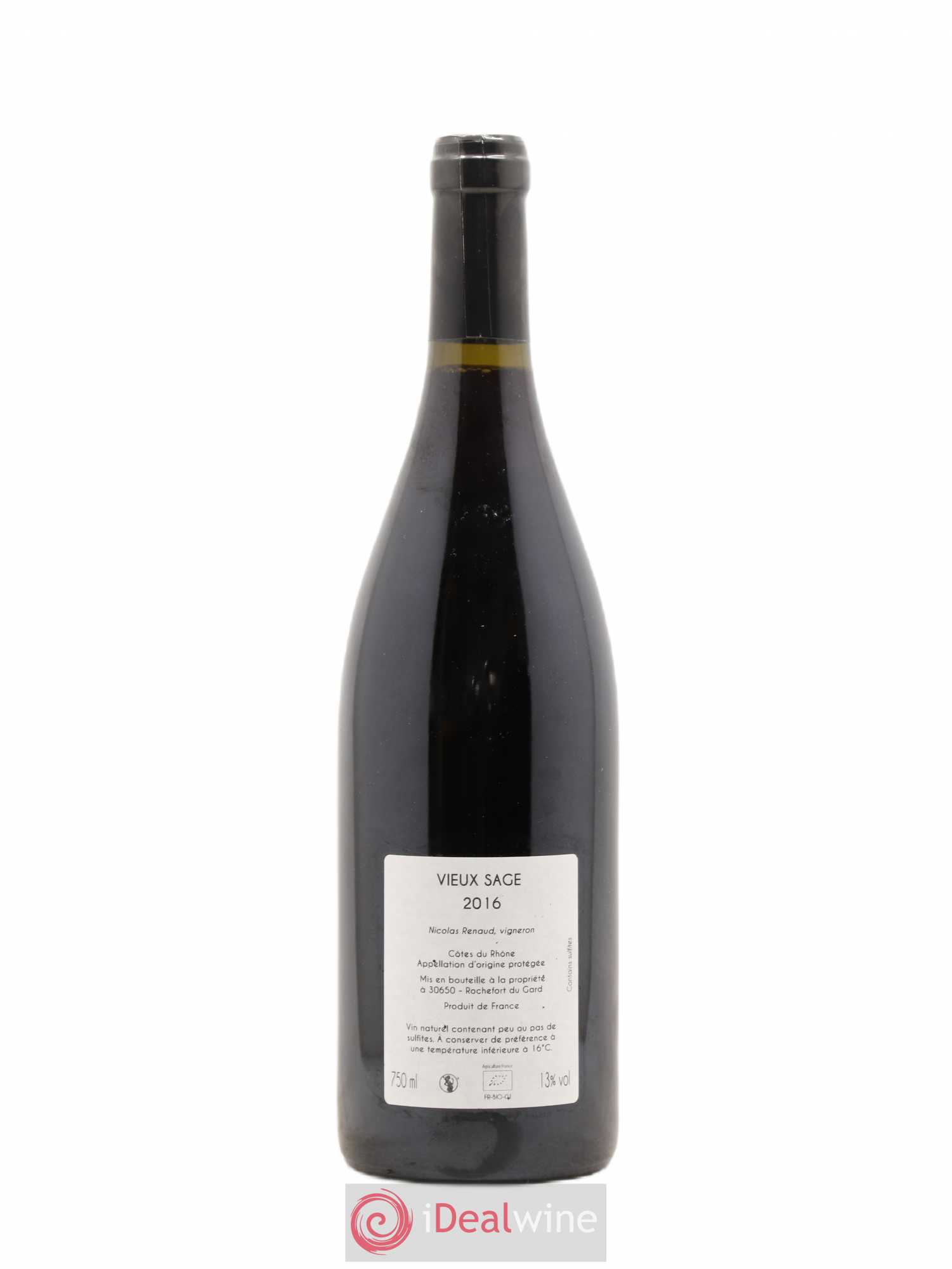 Vin de France Vieux sage Clos des grillons 2016 - Posten von 1 Flasche - 1