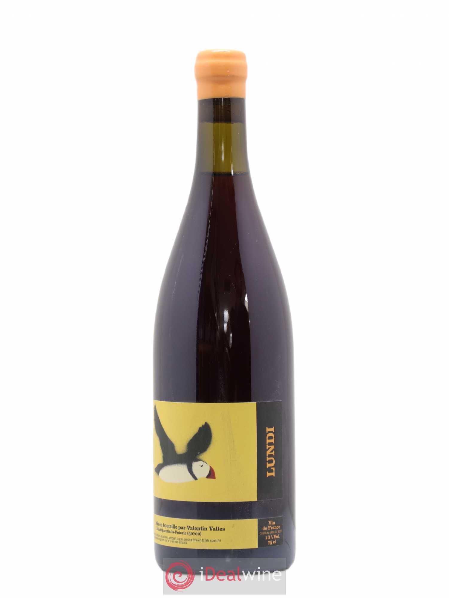 Vin de France Lundi Valentin Vallés 2019 - Lot de 1 bouteille - 0