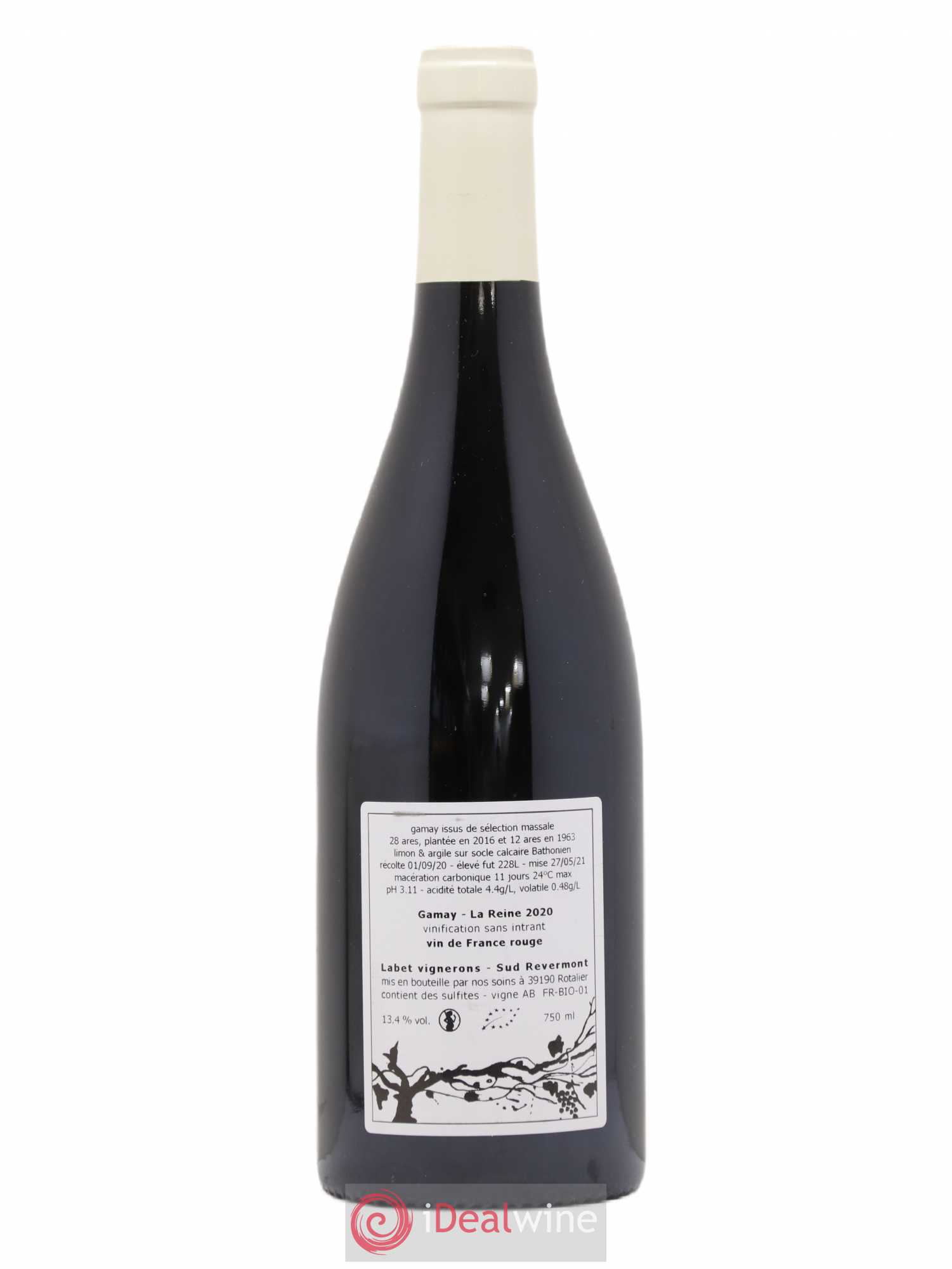 Vin de France Gamay La Reine Labet (Domaine) 2020 - Lot de 1 bouteille - 1