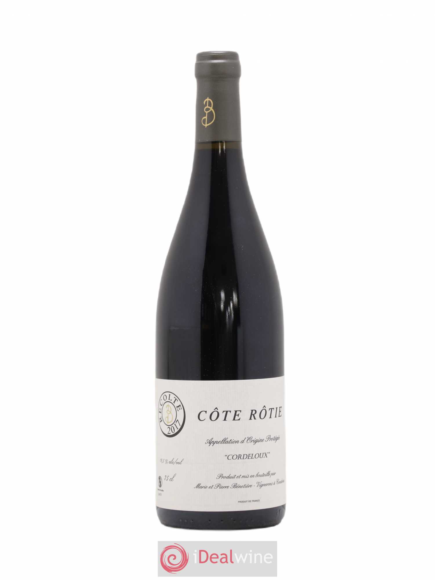 Côte-Rôtie Cordeloux Marie et Pierre Bénetière (Domaine) 2017 - Lot de 1 bouteille - 0